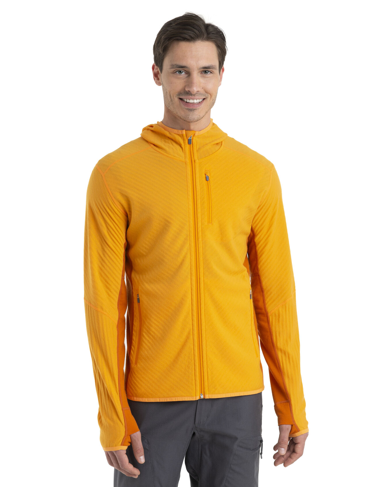 Men's RealFleece™ Merino Descender Long Sleeve Zip Hood