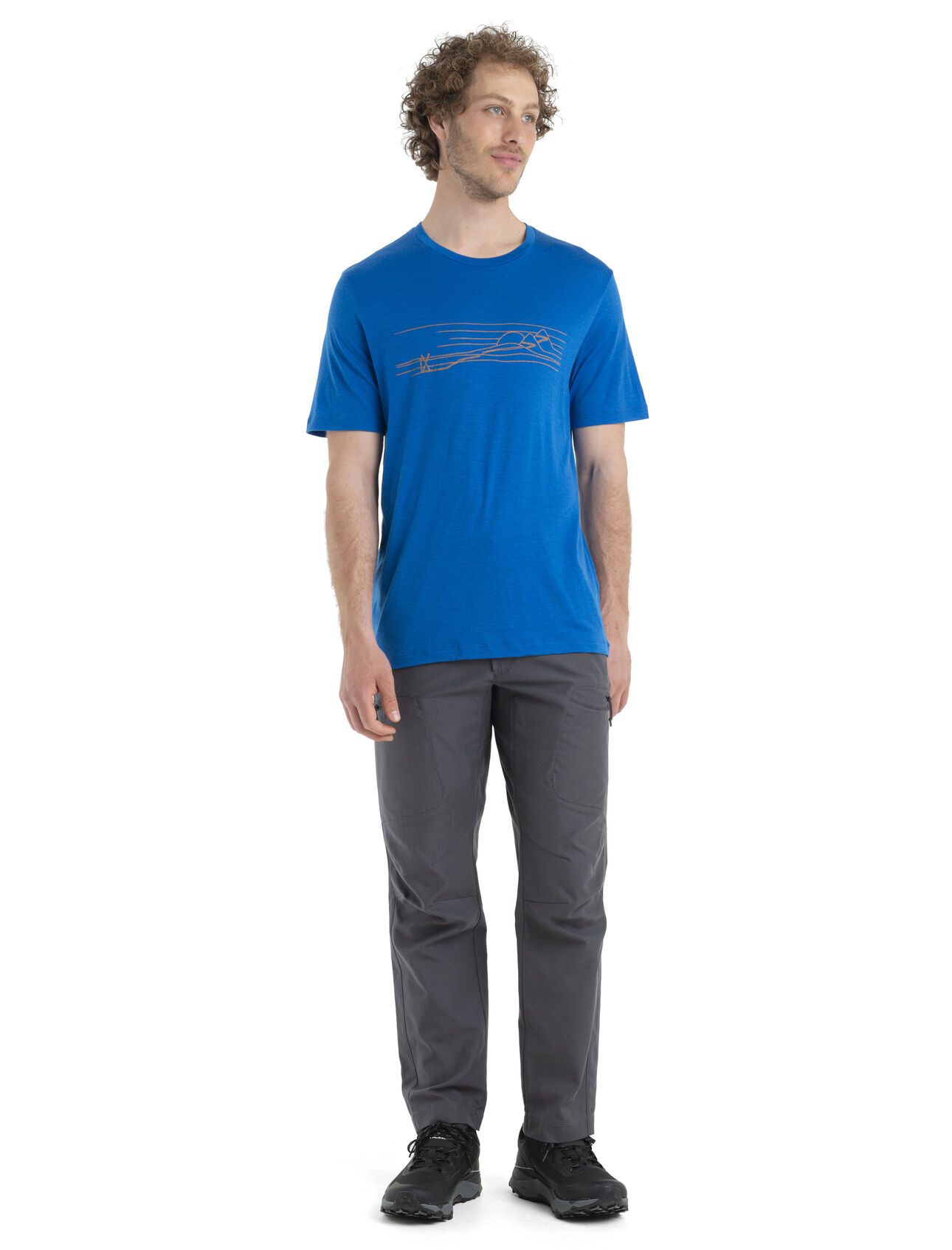 Men's Merino Tech Lite II Short Sleeve T-Shirt Ski Stripes
