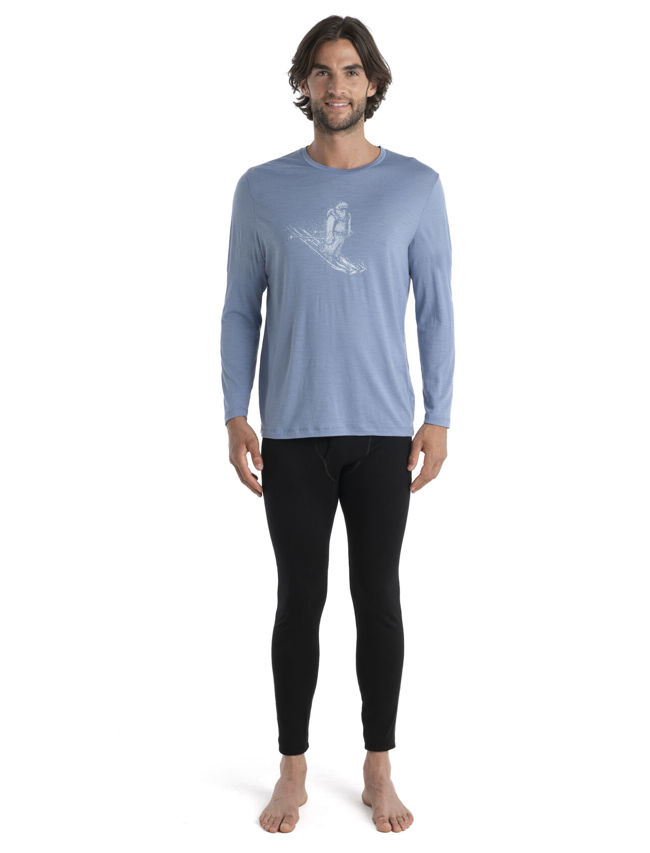 Men's Merino Tech Lite II Long Sleeve T-Shirt Skiing Yeti