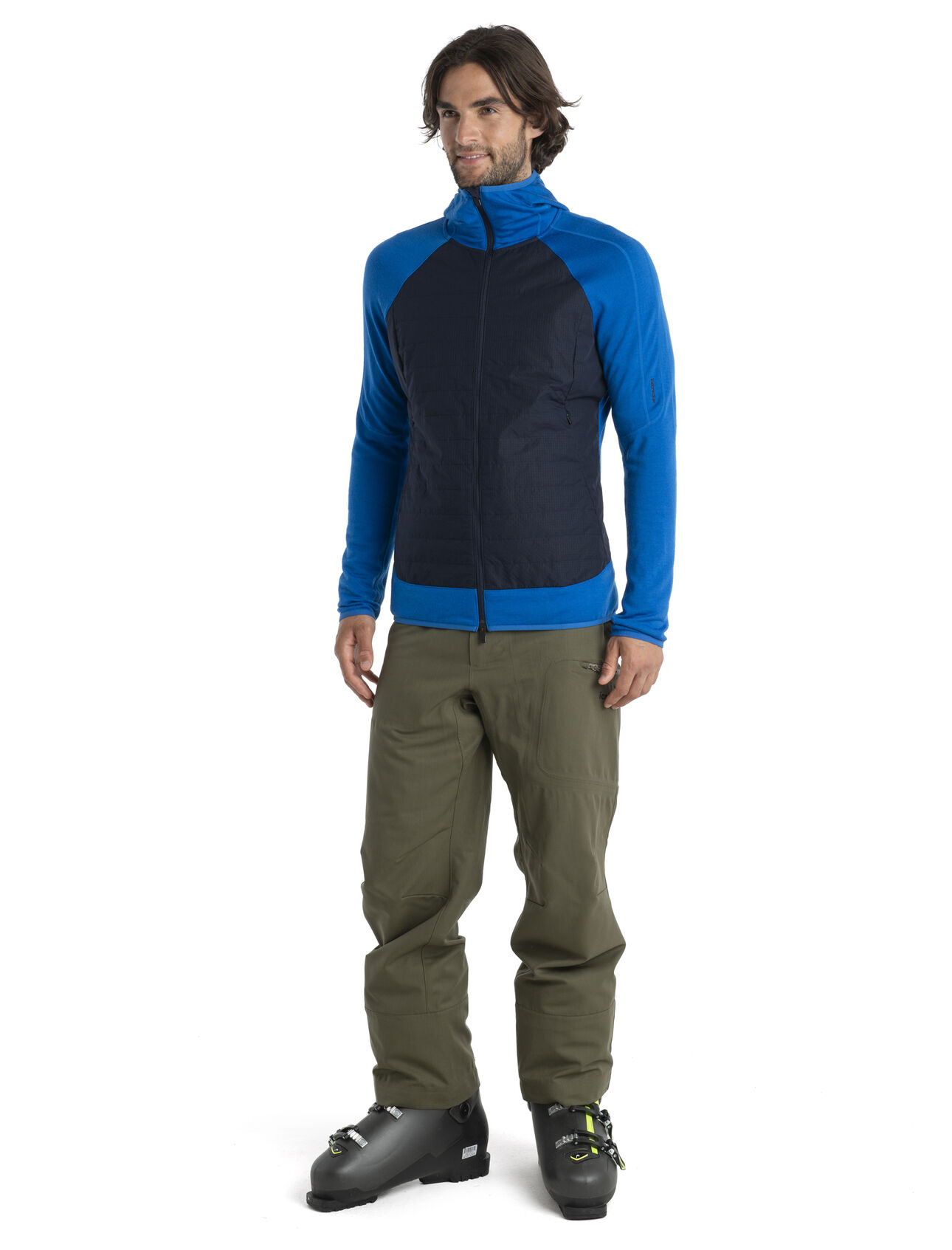 Men's Merino Quantum Hybrid Long Sleeve Zip Hoodie