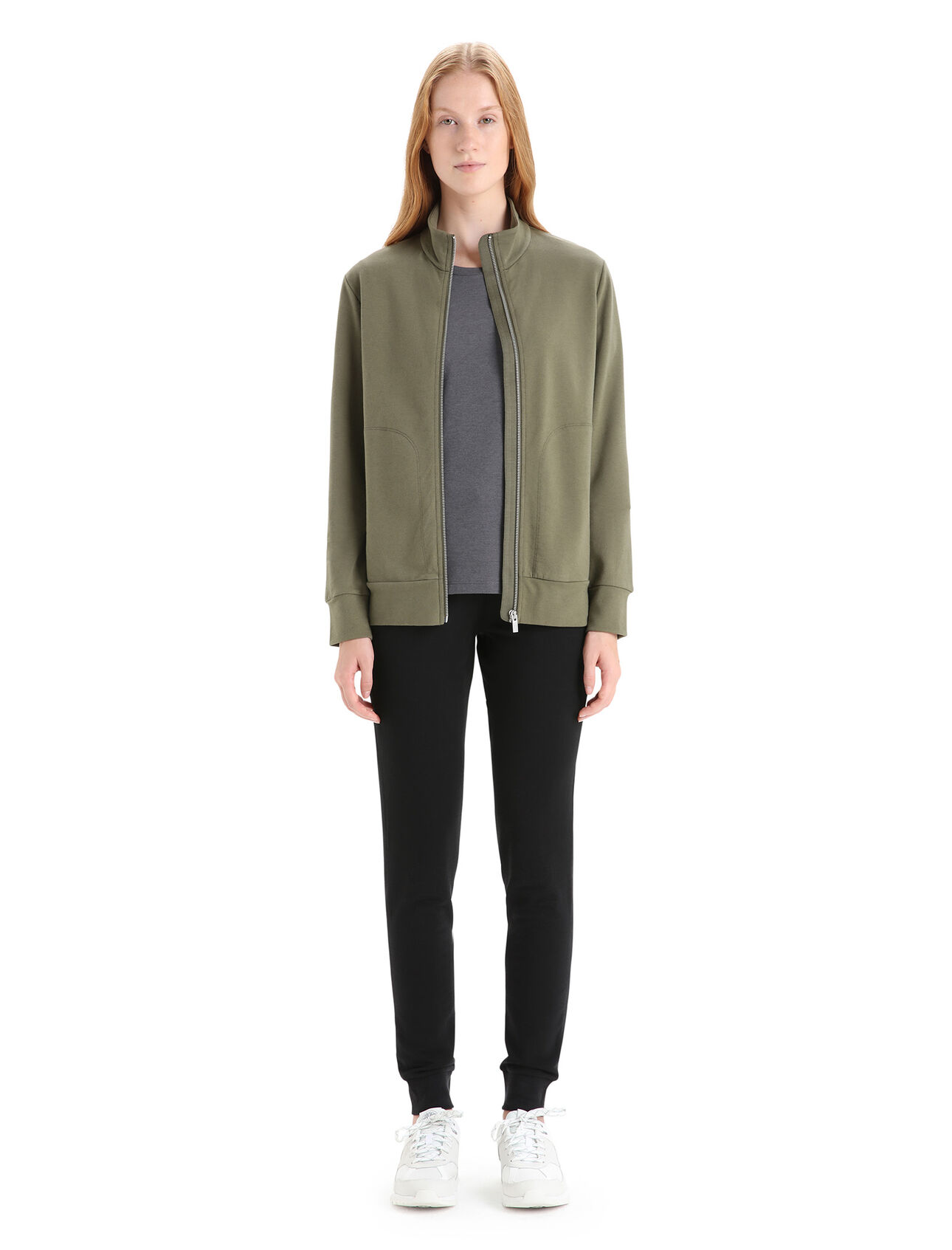 Women's Merino Central Classic Long Sleeve Zip Sweatshirt