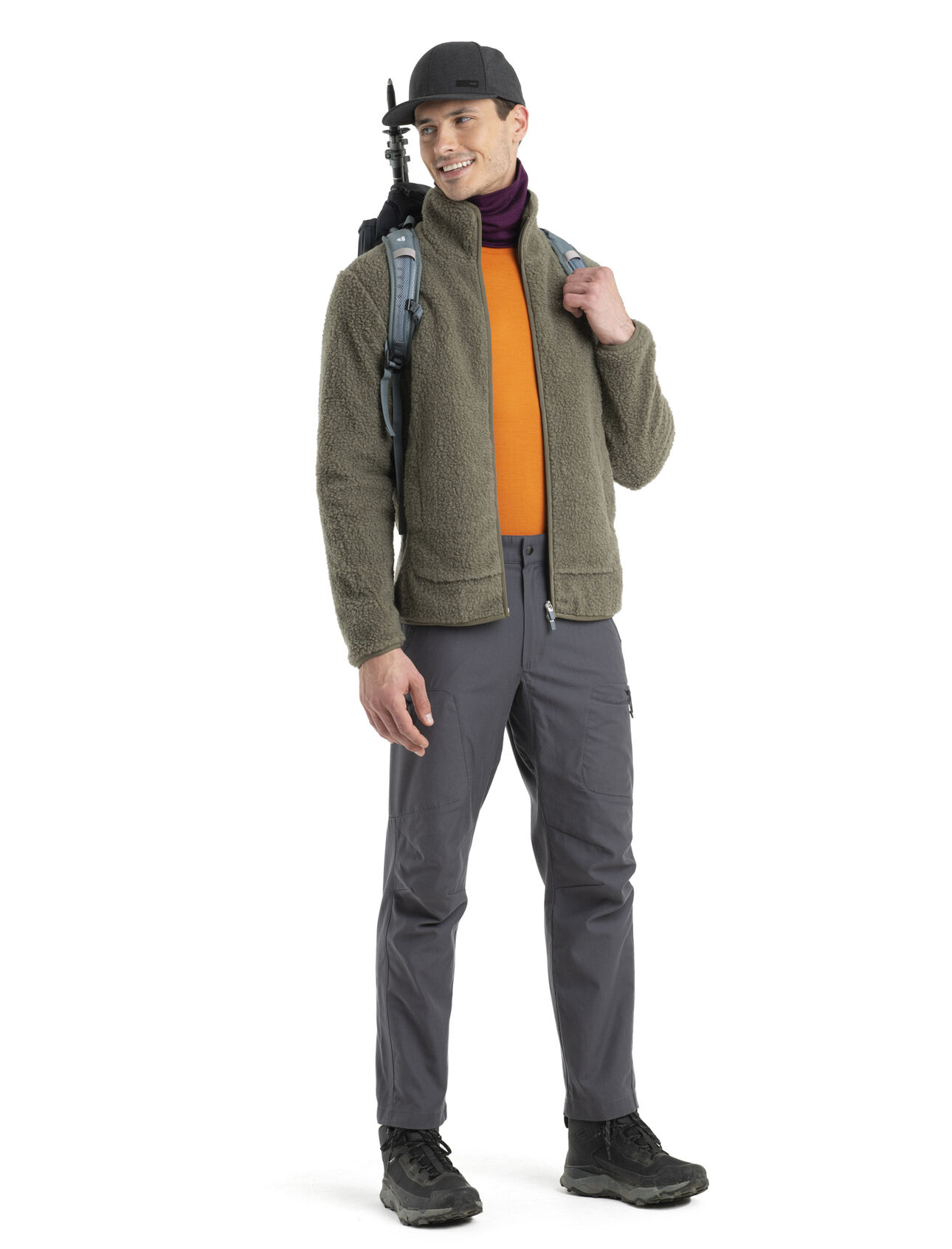 Men's RealFleece™ Merino High Pile Long Sleeve Zip Jacket