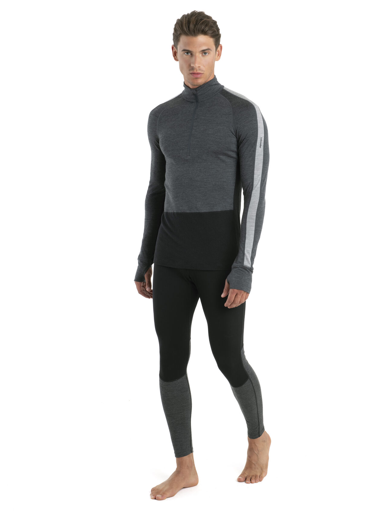 Men's 200 ZoneKnit™ Merino Long Sleeve Half Zip Thermal Top