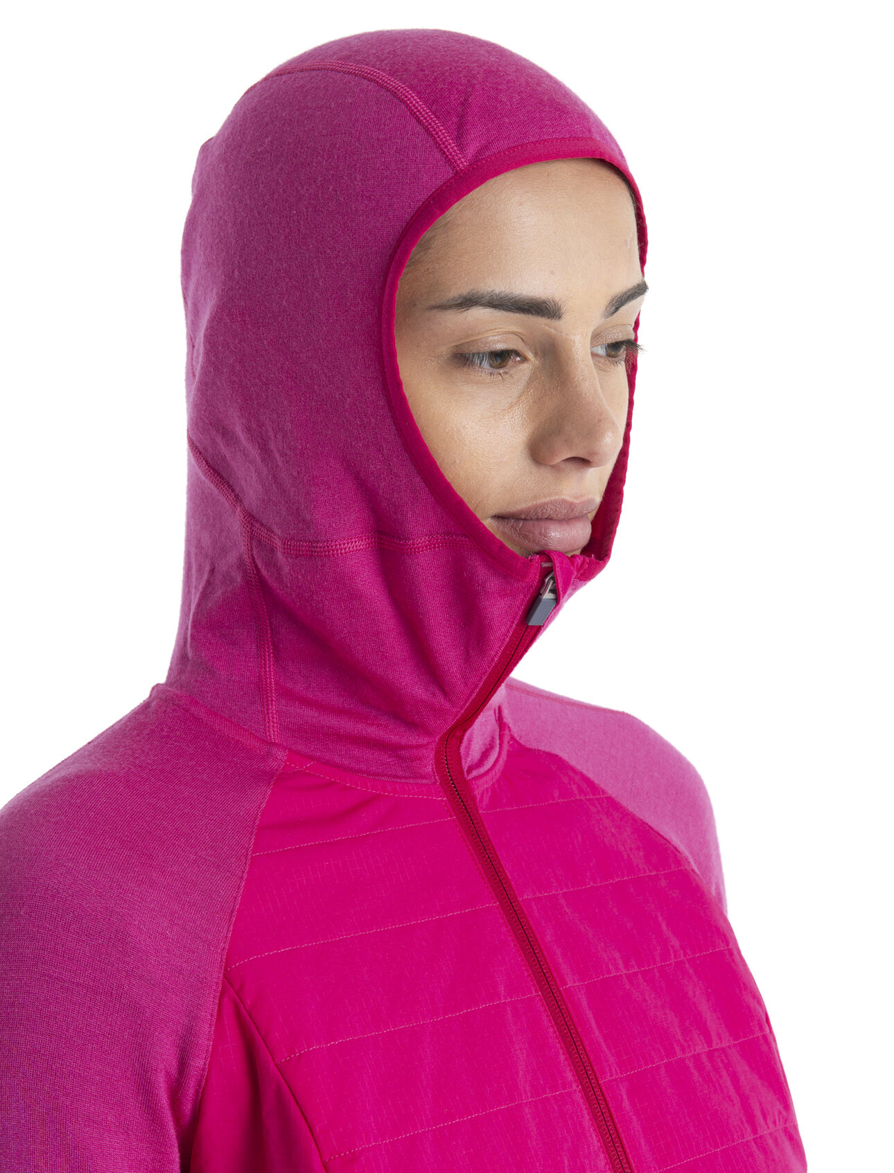 Women's Merino Quantum Hybrid Long Sleeve Zip Hoodie