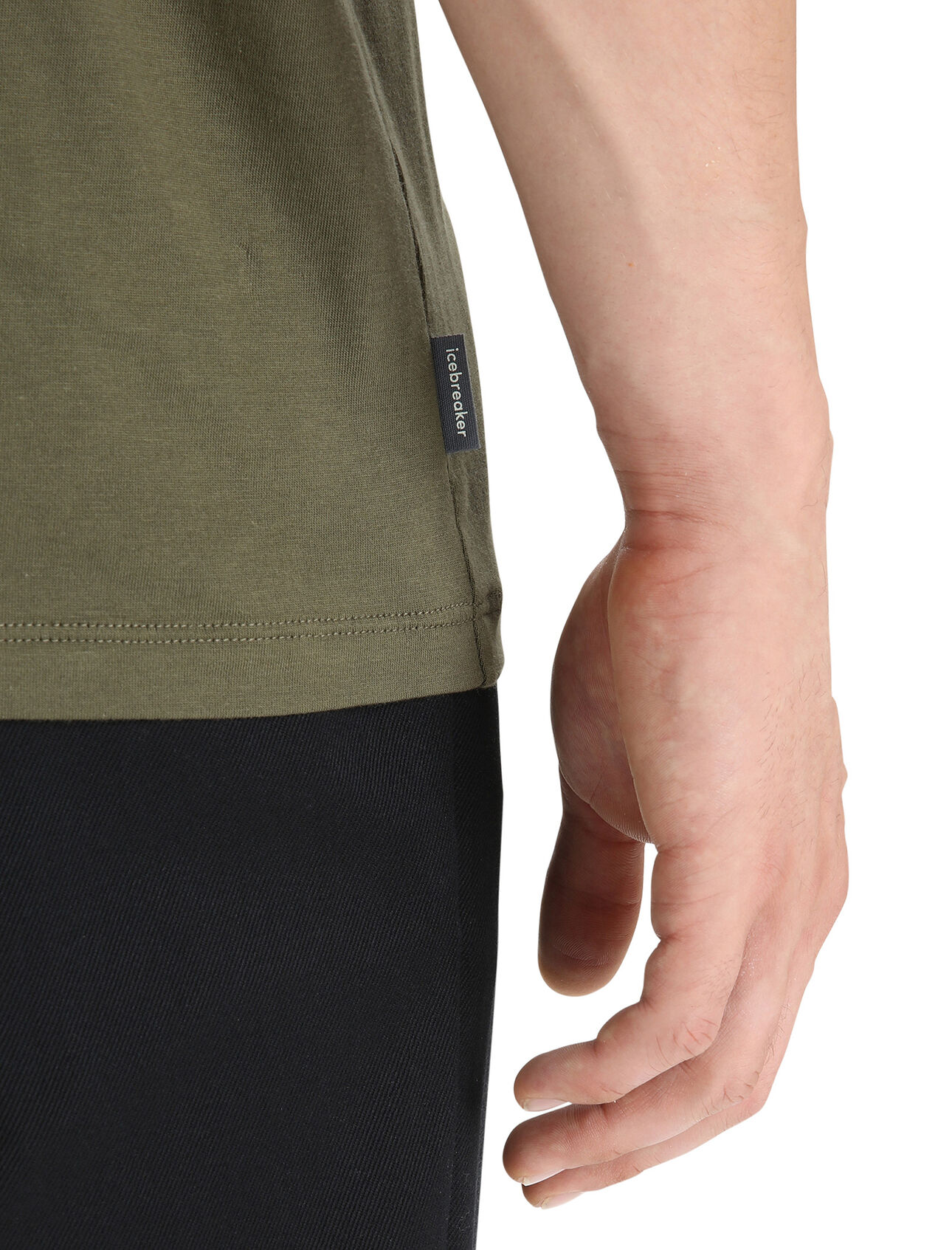 Men's Tencel™ Cotton Short Sleeve T-Shirt Natural Logo
