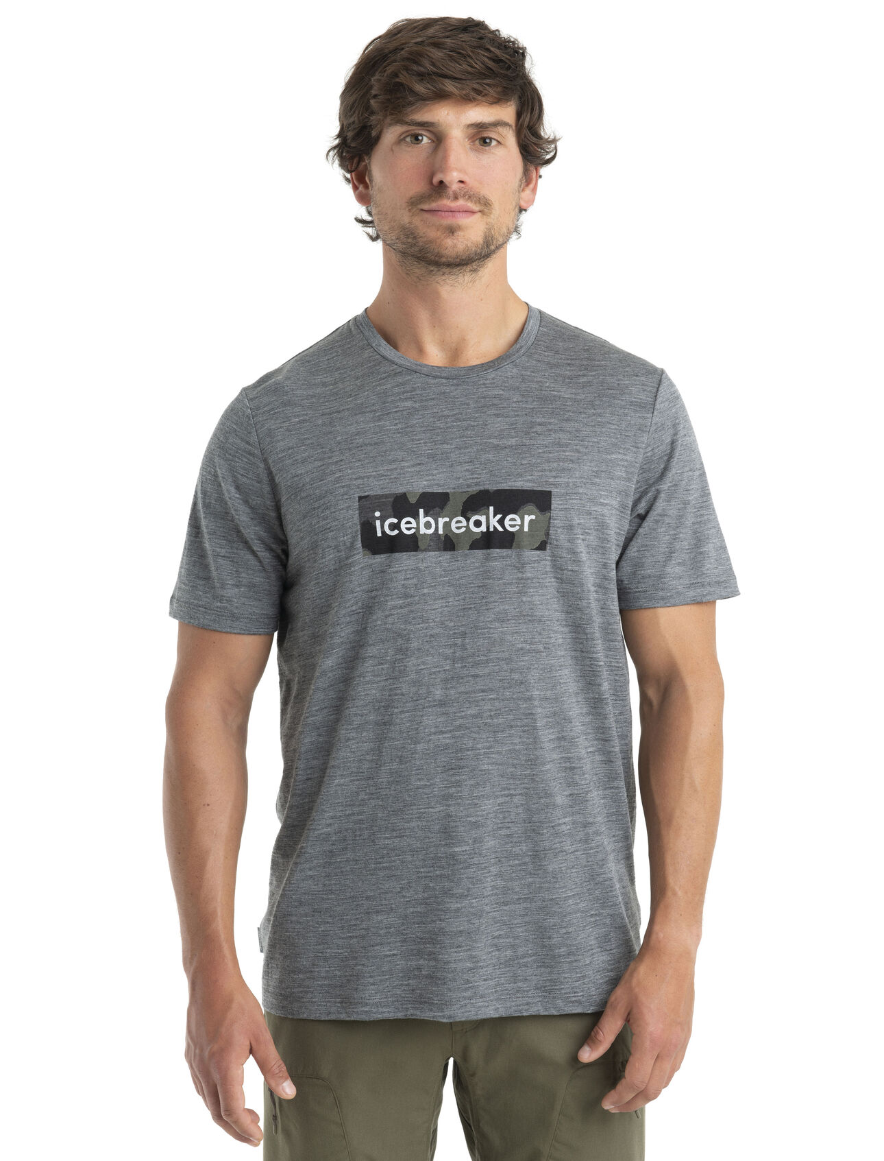 Men's Merino 150 Tech Lite II Short Sleeve T-Shirt Natural Shades Logo