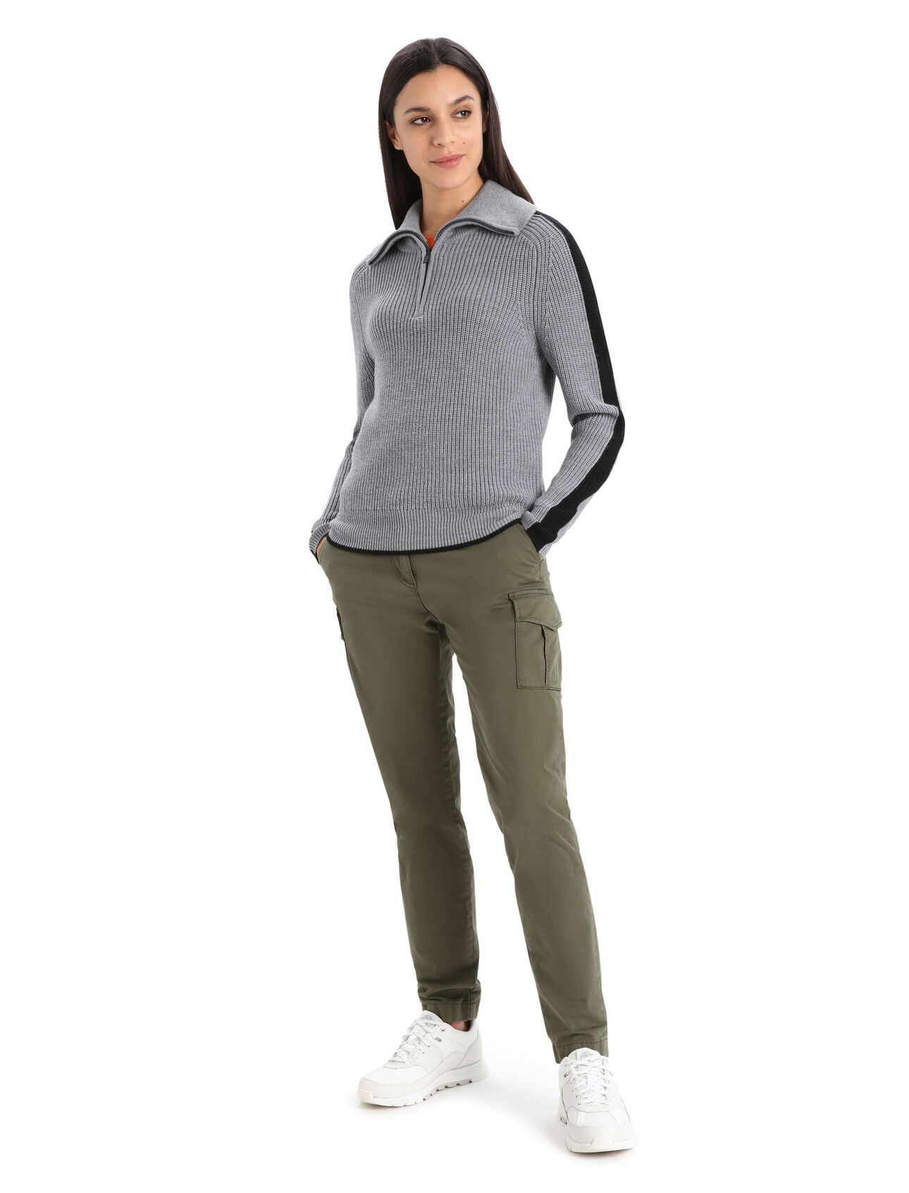 Women's Merino Lodge Long Sleeve Half Zip Sweater