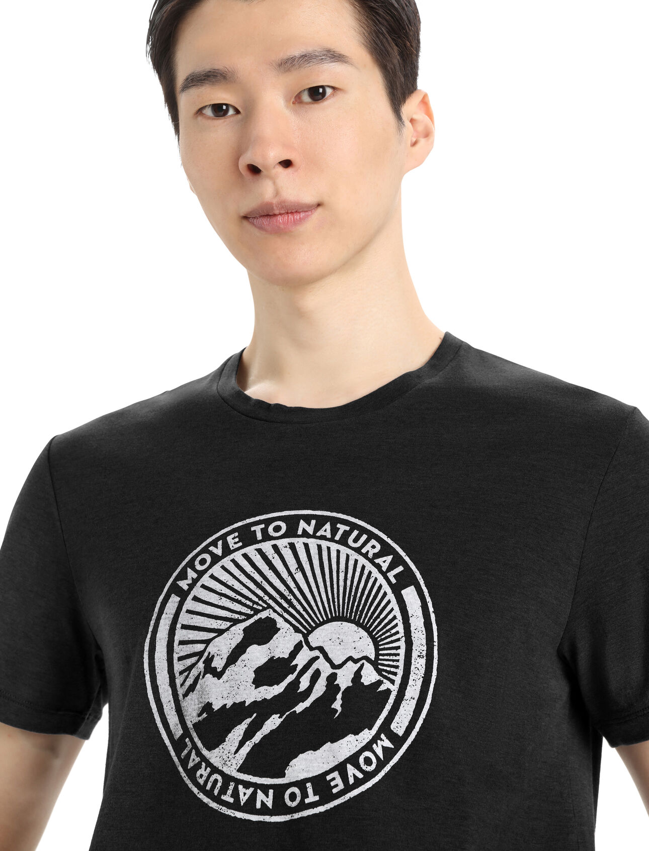 Men's Merino Central Classic Short Sleeve T-Shirt Move to Natural Mountain