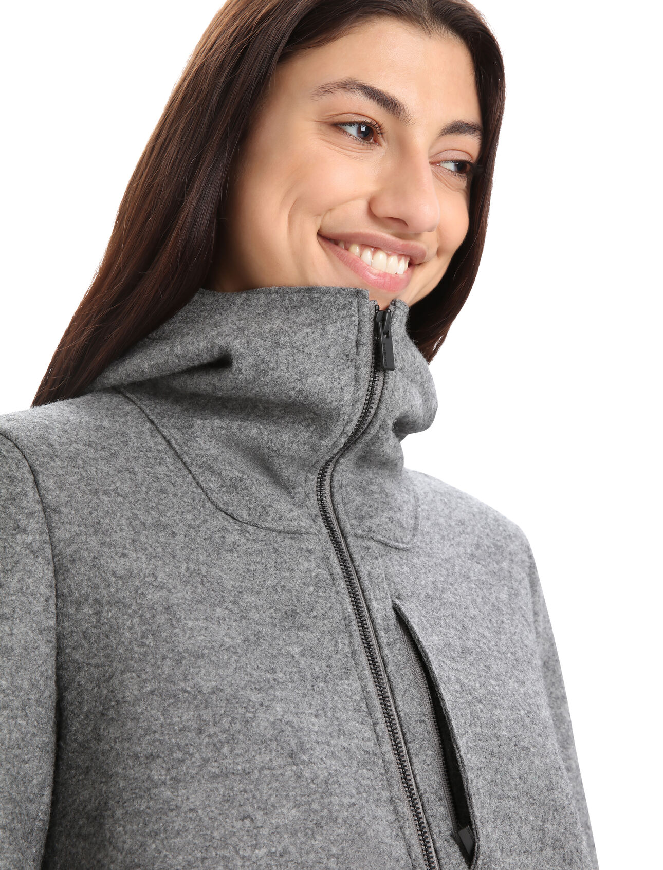 Women's Felted Merino Hooded Jacket