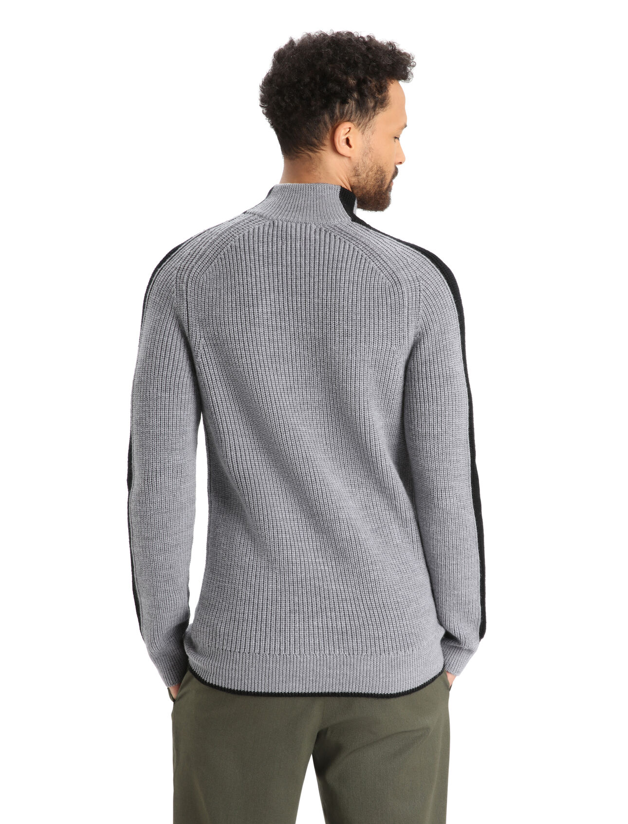 Men's Merino Lodge Long Sleeve Half Zip Sweater