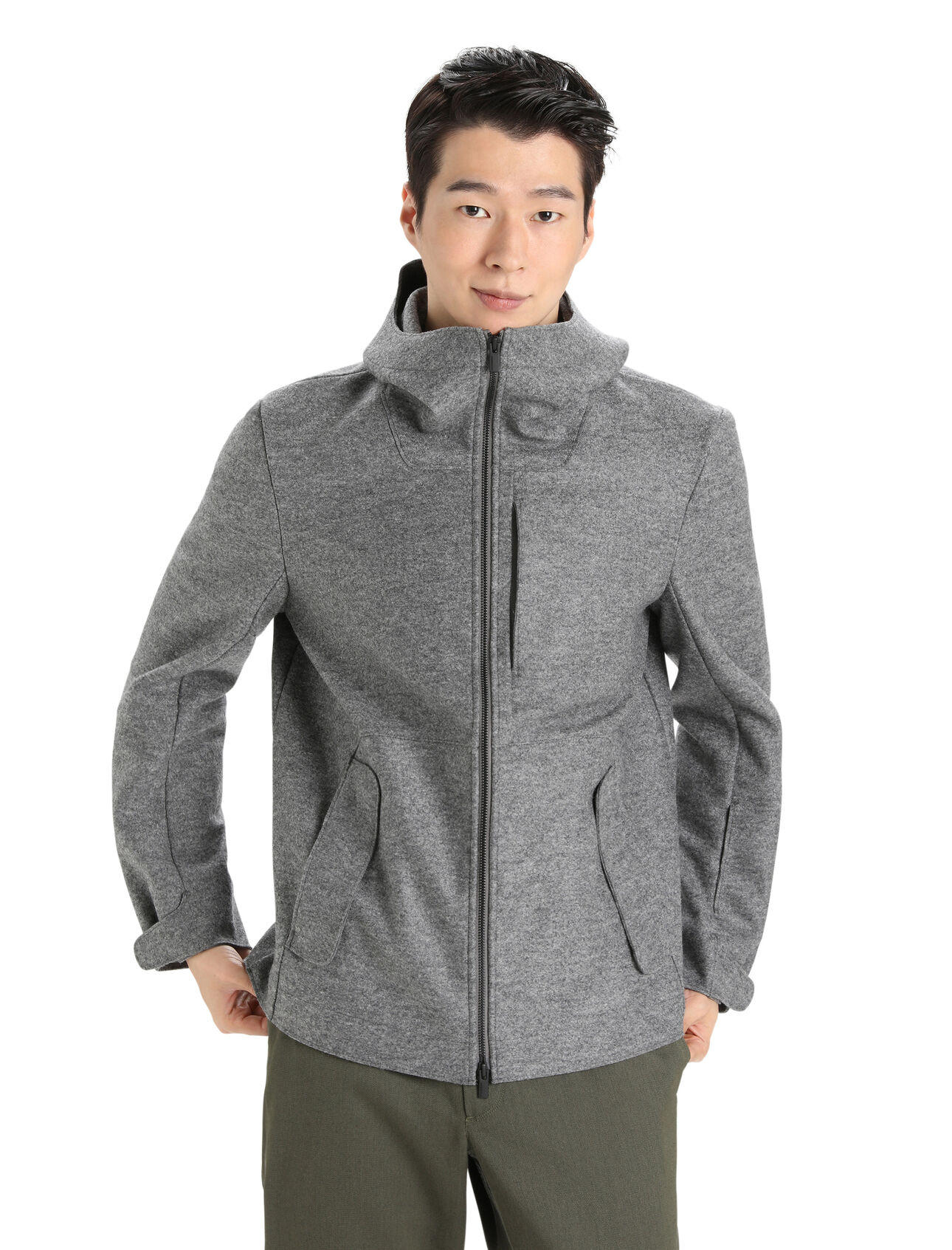 Men's Felted Merino Hooded Jacket