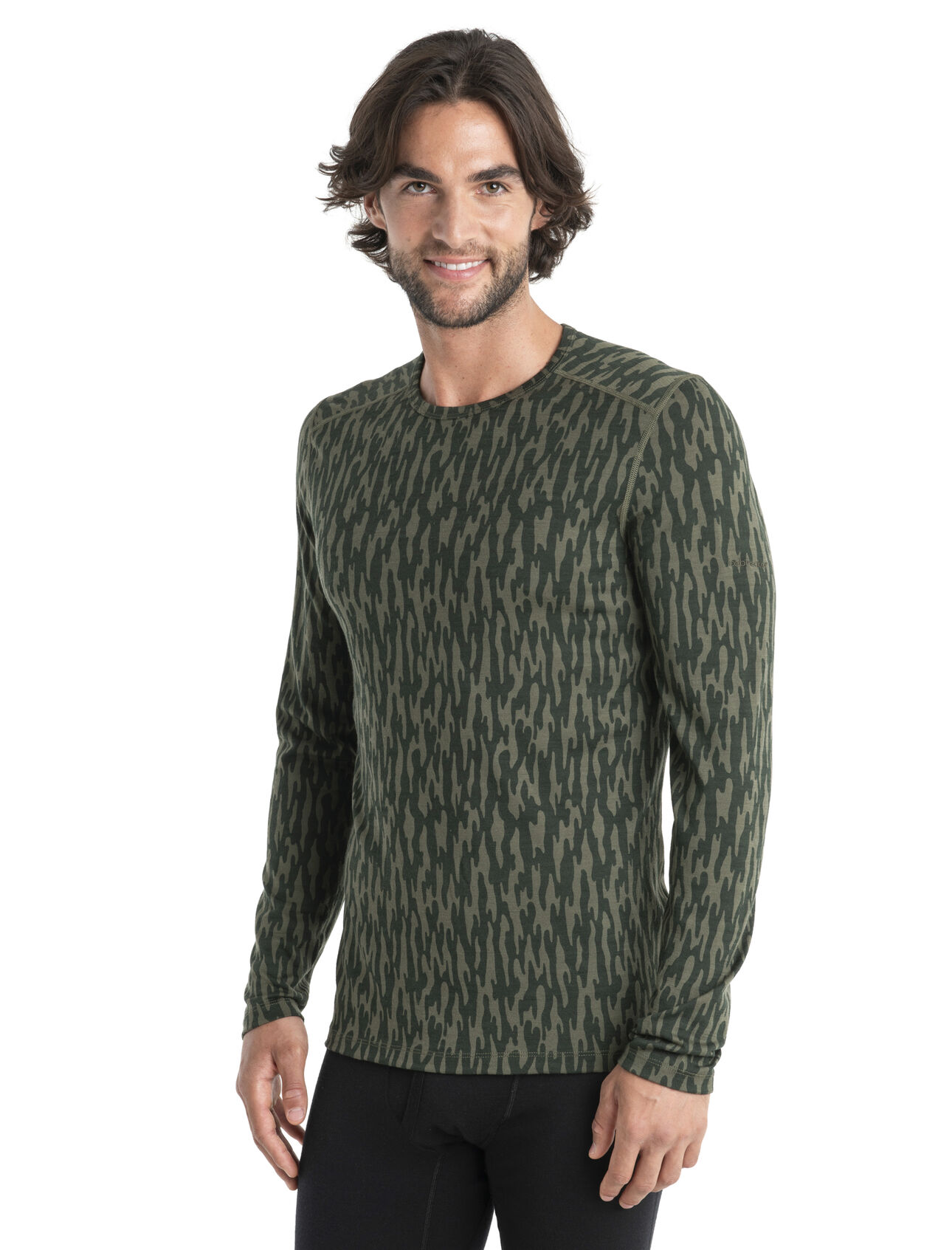 Men's Merino 200 Oasis Long Sleeve Thermal Top Glacial Flow