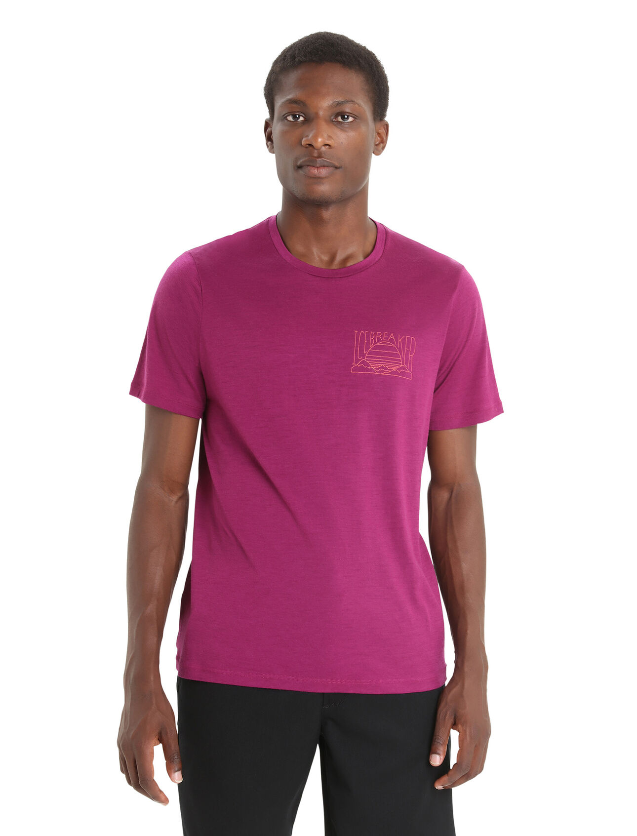 Men's Merino Tech Lite II Short Sleeve T-Shirt Mountain Sunset