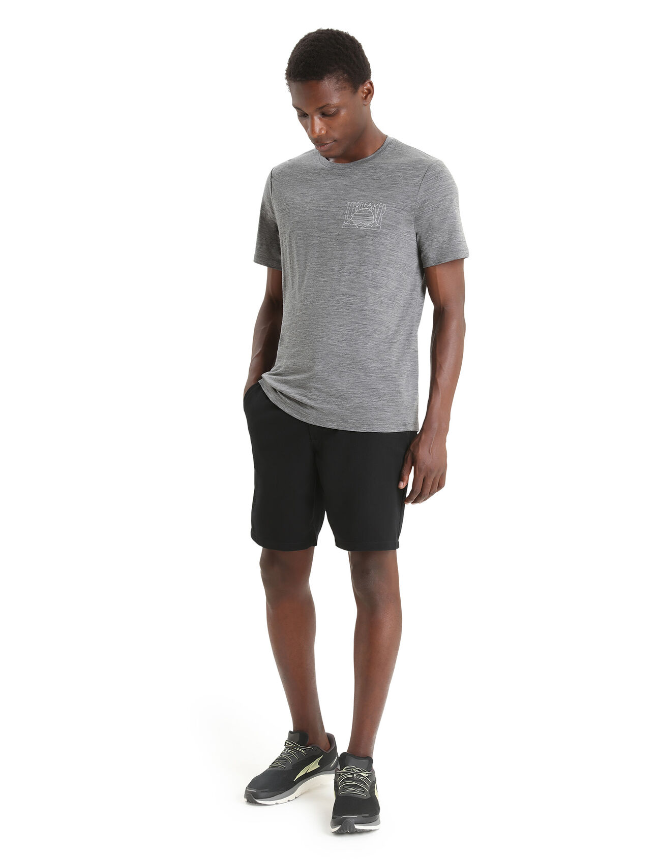 Men's Merino Tech Lite II Short Sleeve T-Shirt Mountain Sunset