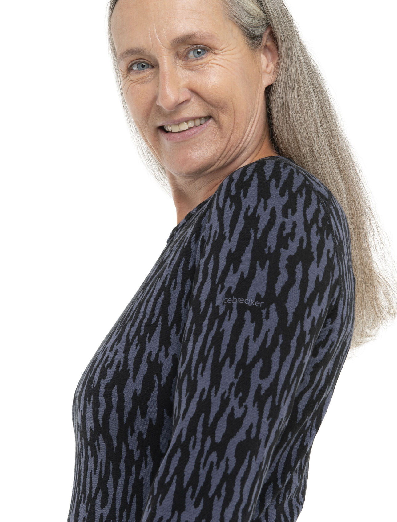 Women's Merino 260 Vertex Long Sleeve Thermal Top Glacial Flow