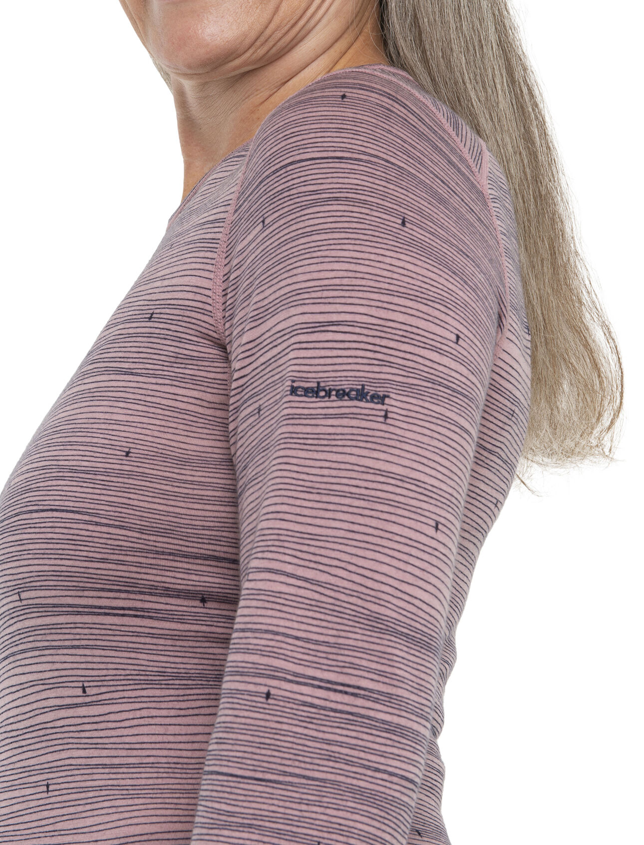 Women's Merino 200 Oasis Long Sleeve Crewe Thermal Top Ski Tracks