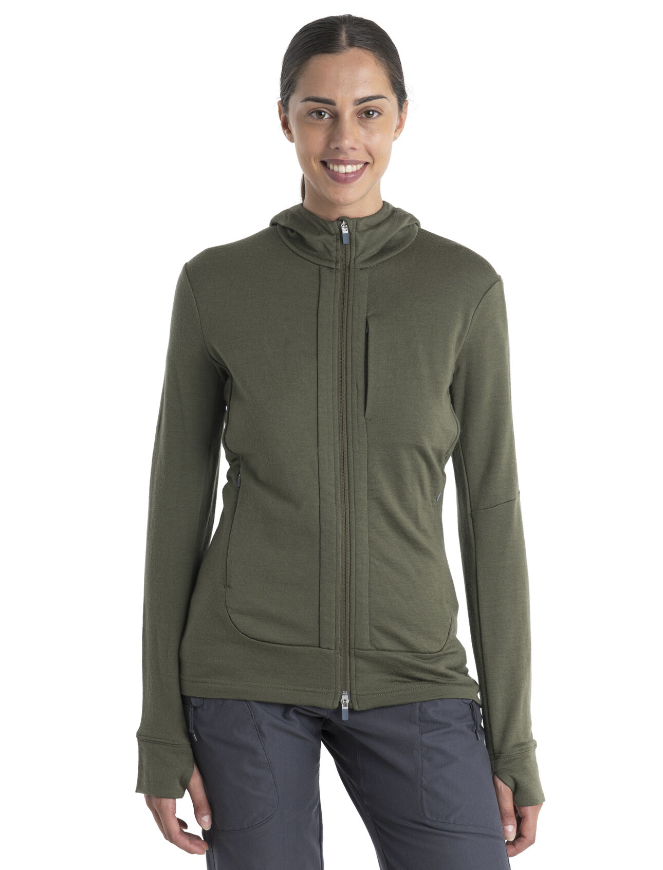 Women's Merino Quantum III Long Sleeve Zip Hoodie