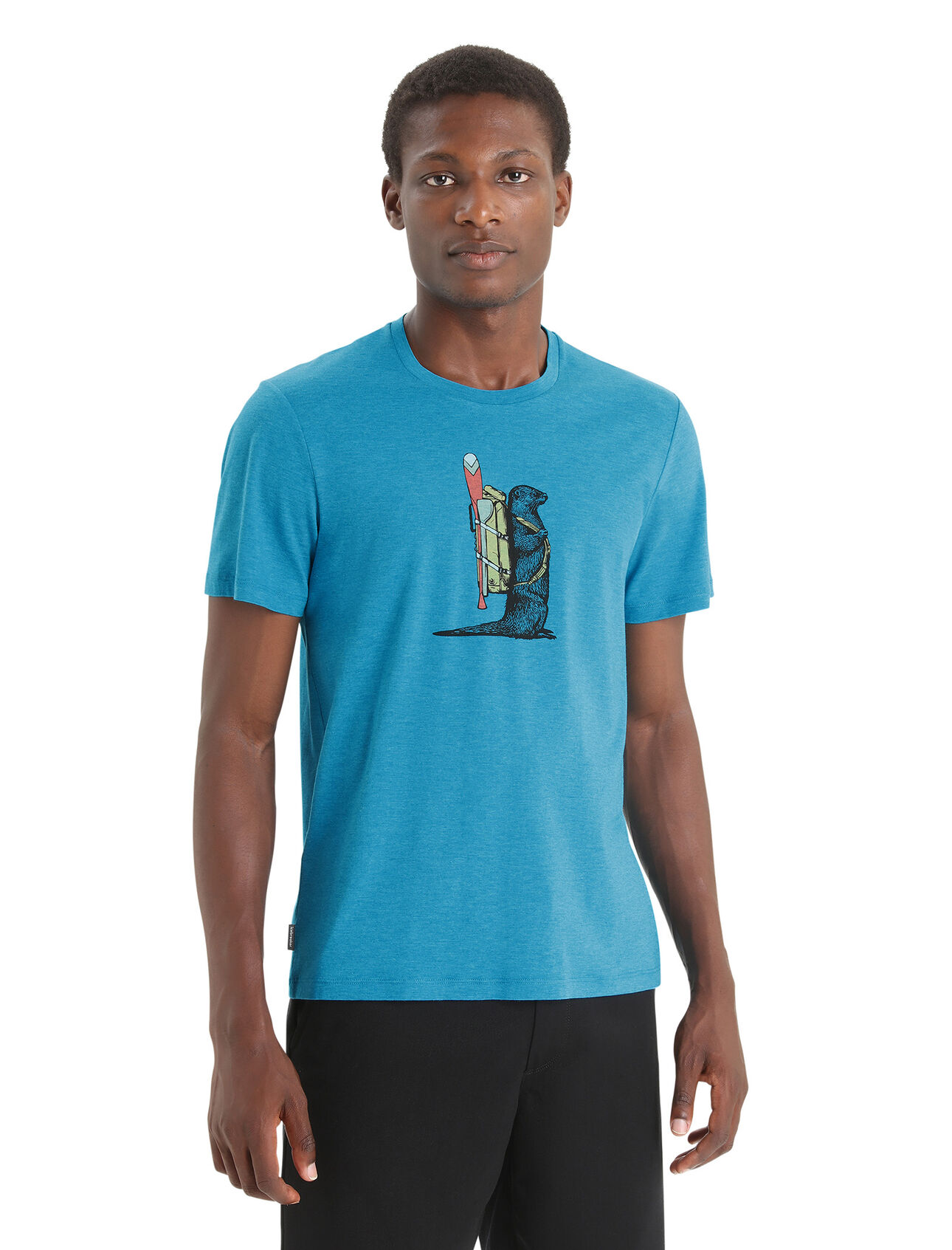 Men's Merino Central Classic Short Sleeve T-Shirt Otter Paddle