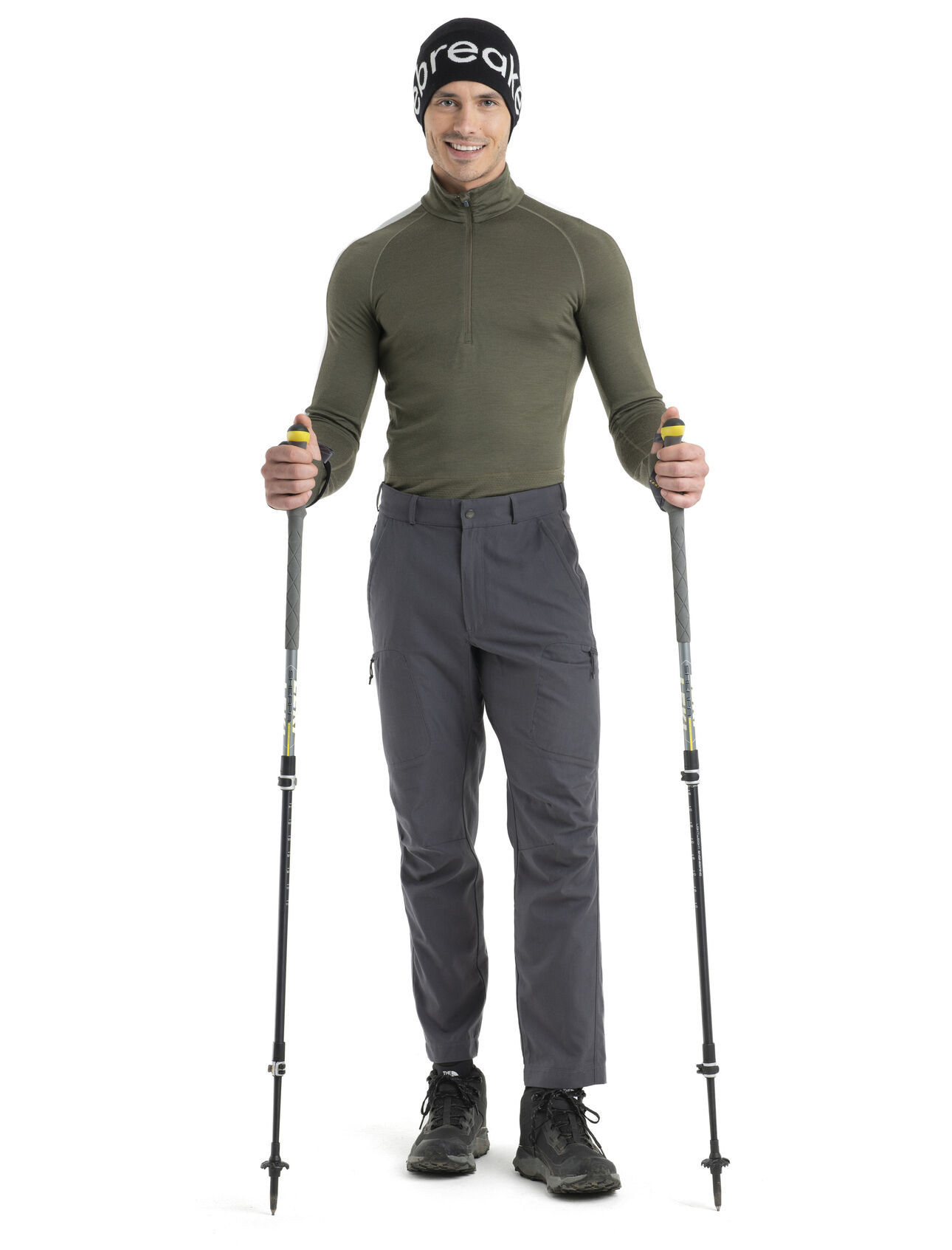 Men's 200 ZoneKnit™ Merino Long Sleeve Half Zip Thermal Top