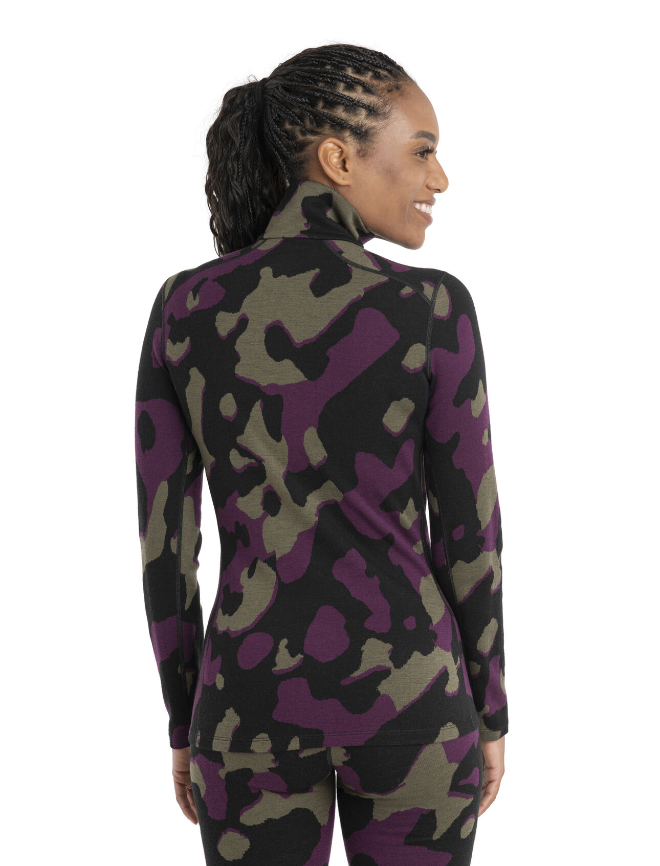 Women's Merino 260 Vertex Long Sleeve Half Zip Thermal Top Natural Shades