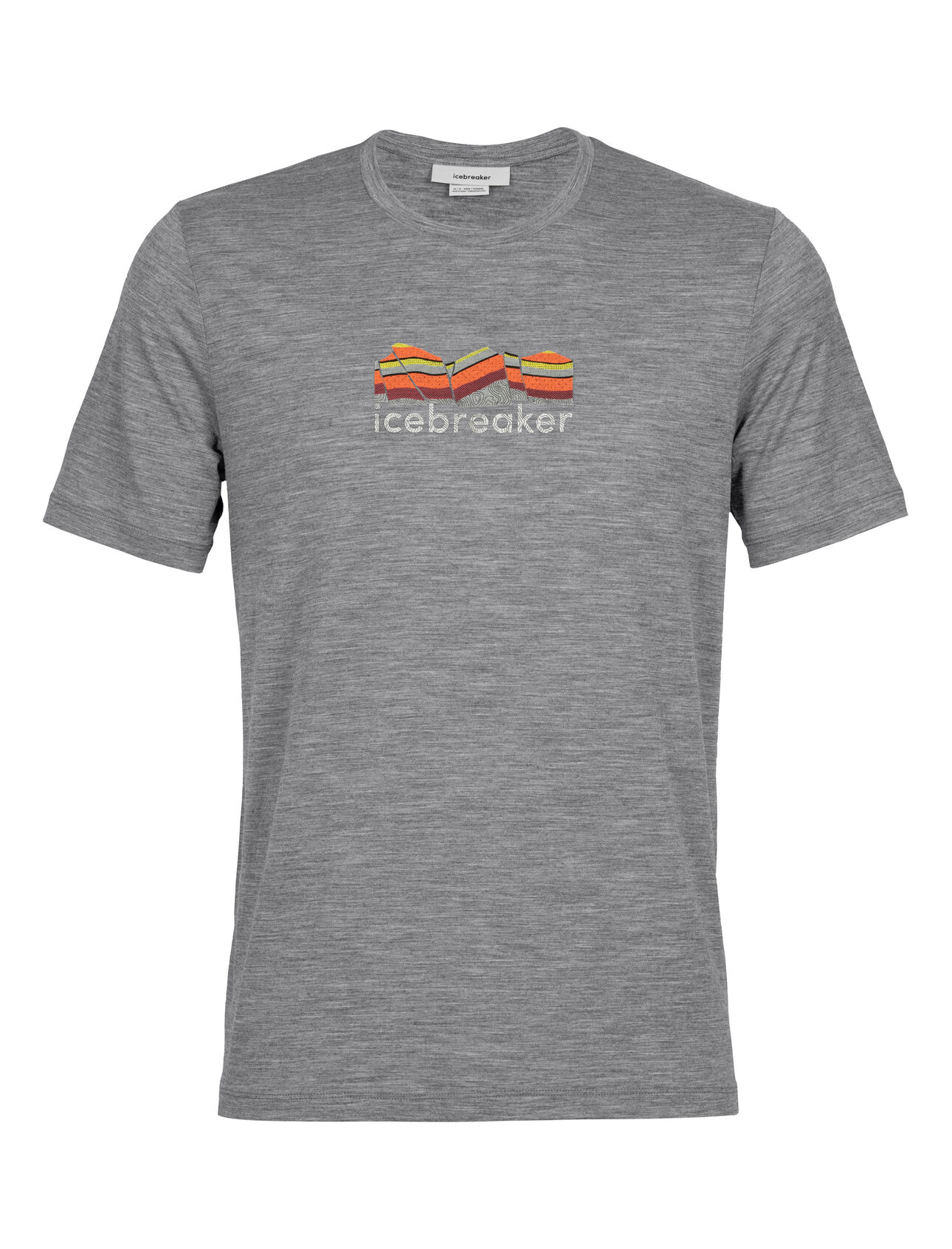Men's Merino Tech Lite II Short Sleeve T-Shirt Mountain Geology