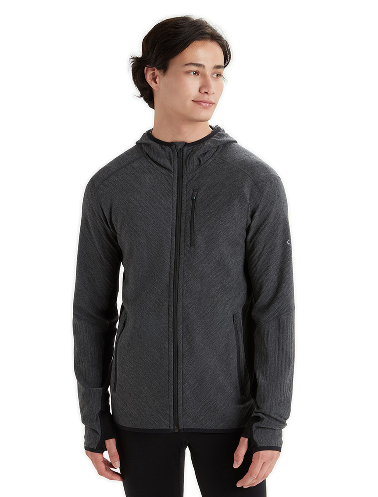 Men's RealFleece™ Merino Descender Long Sleeve Zip Hood