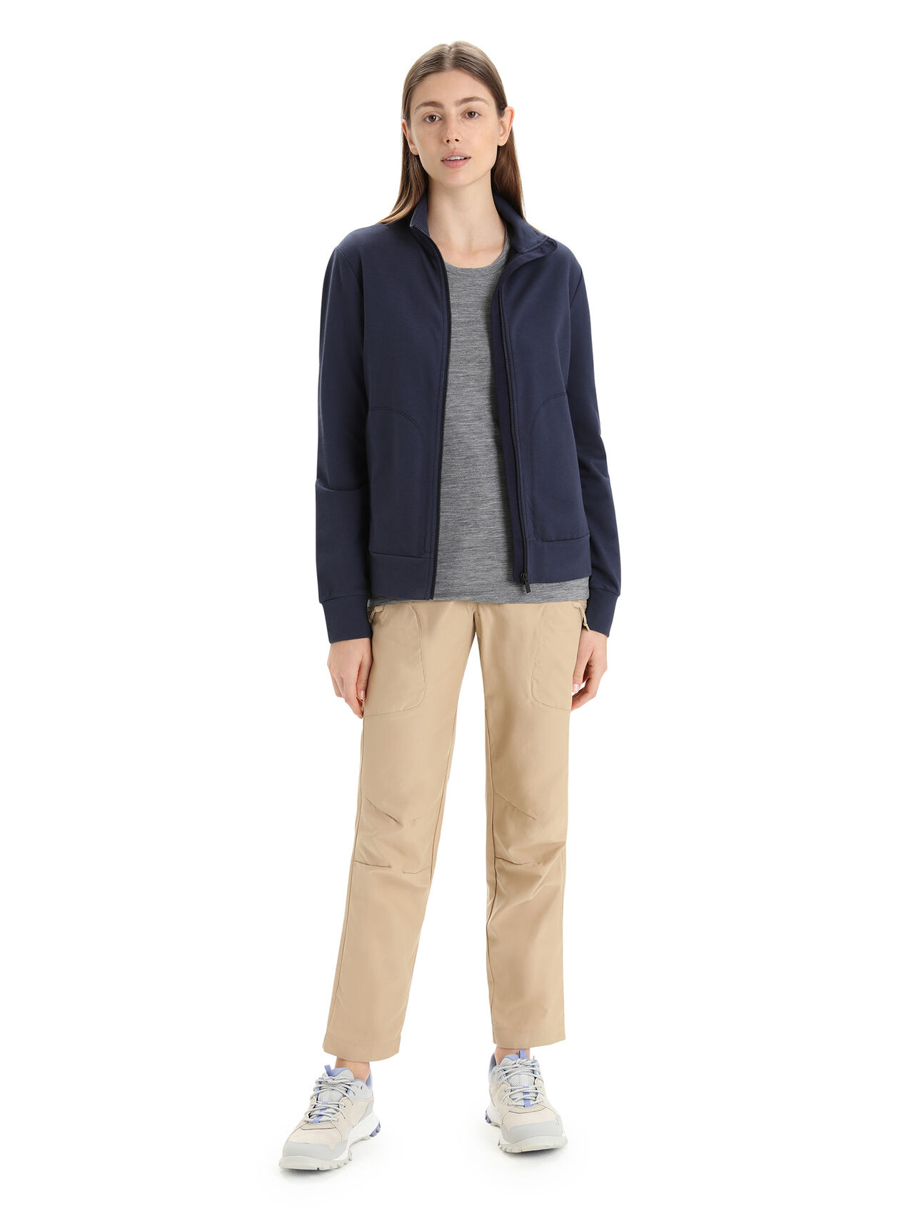 Women's Merino Central Classic Long Sleeve Zip Sweatshirt