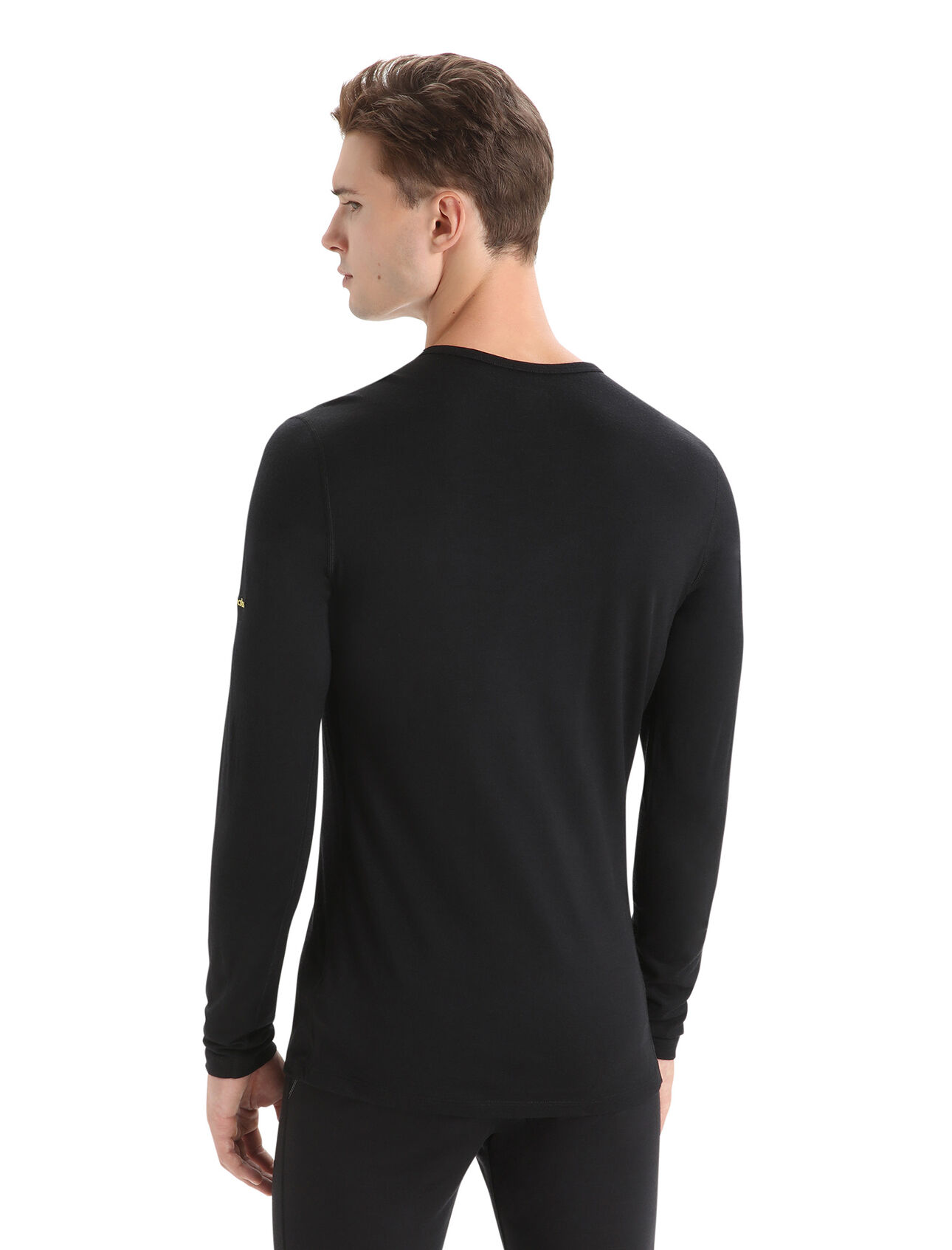 Men's Merino 200 Oasis Long Sleeve Crewe Thermal Top Ski Stripes