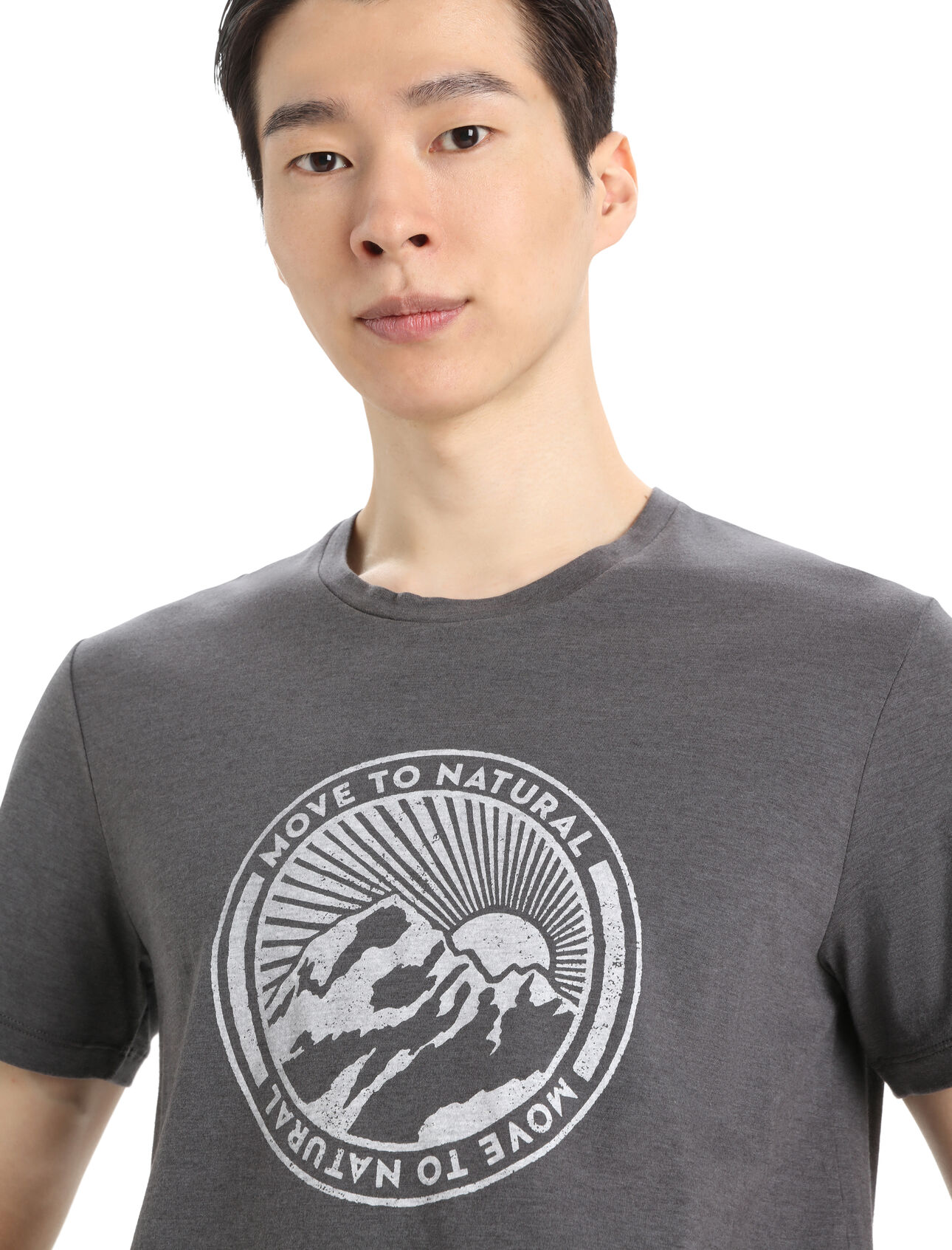 Men's Merino Central Classic Short Sleeve T-Shirt Move to Natural Mountain