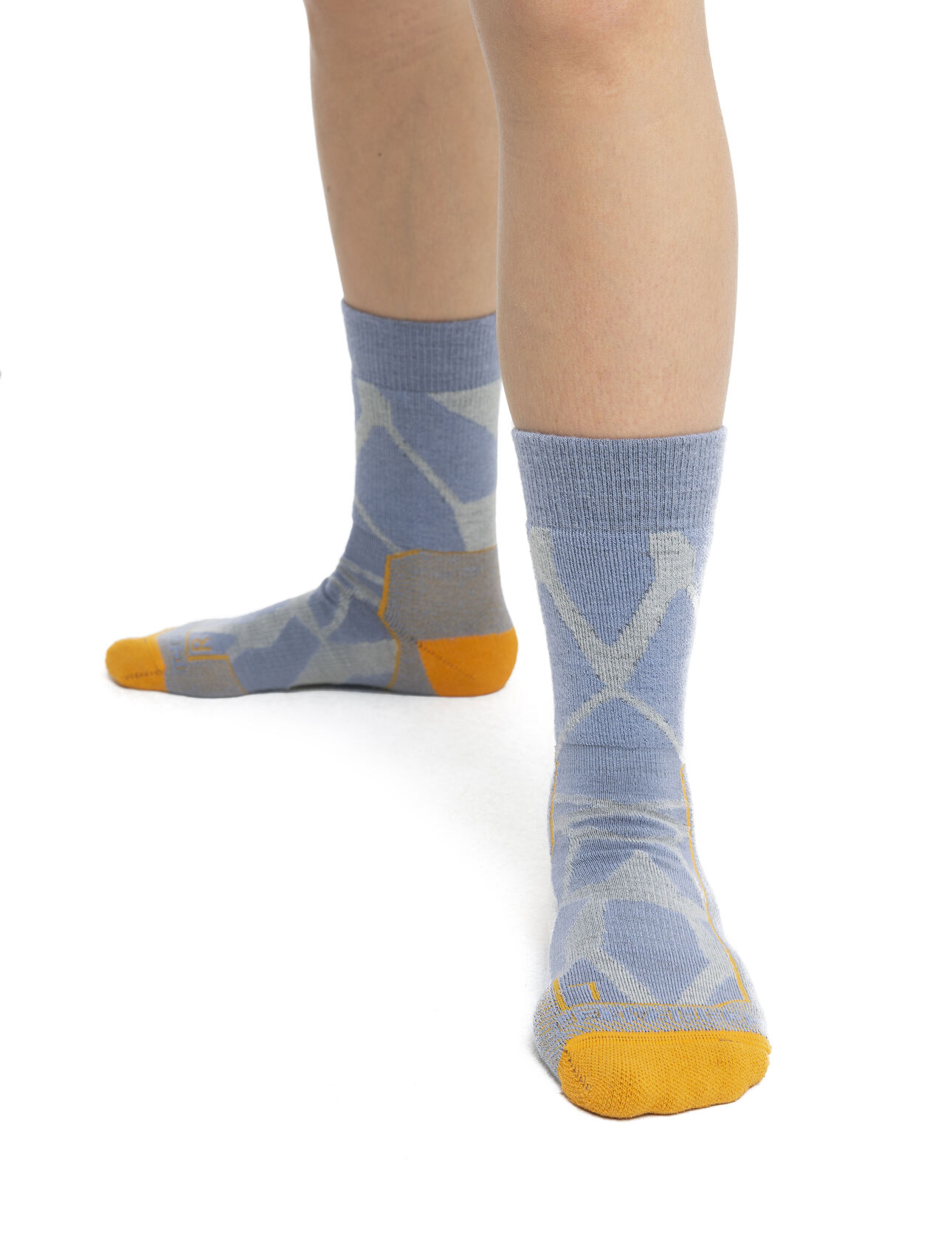 Women's Merino Hike+ Medium Crew Socks Fractured Landscapes