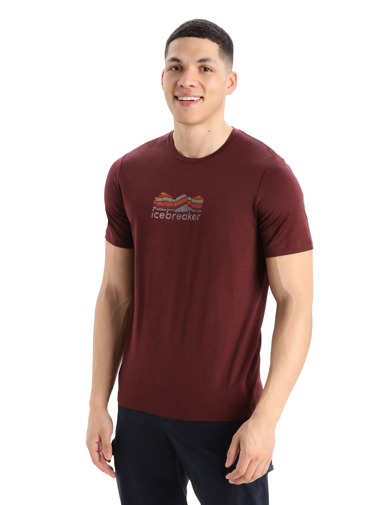 Men's Merino Tech Lite II Short Sleeve T-Shirt Mountain Geology