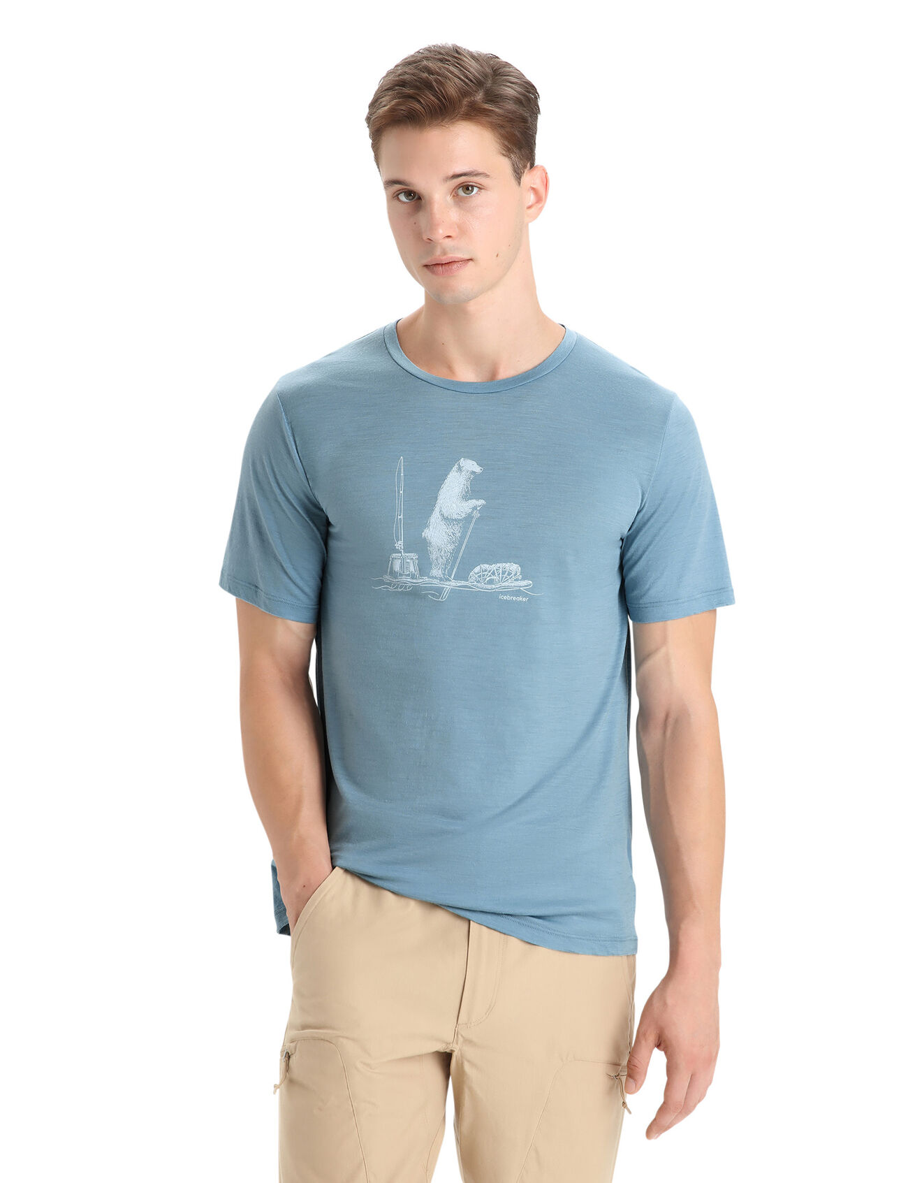 Men's Merino Tech Lite II Short Sleeve T-Shirt Polar Paddle