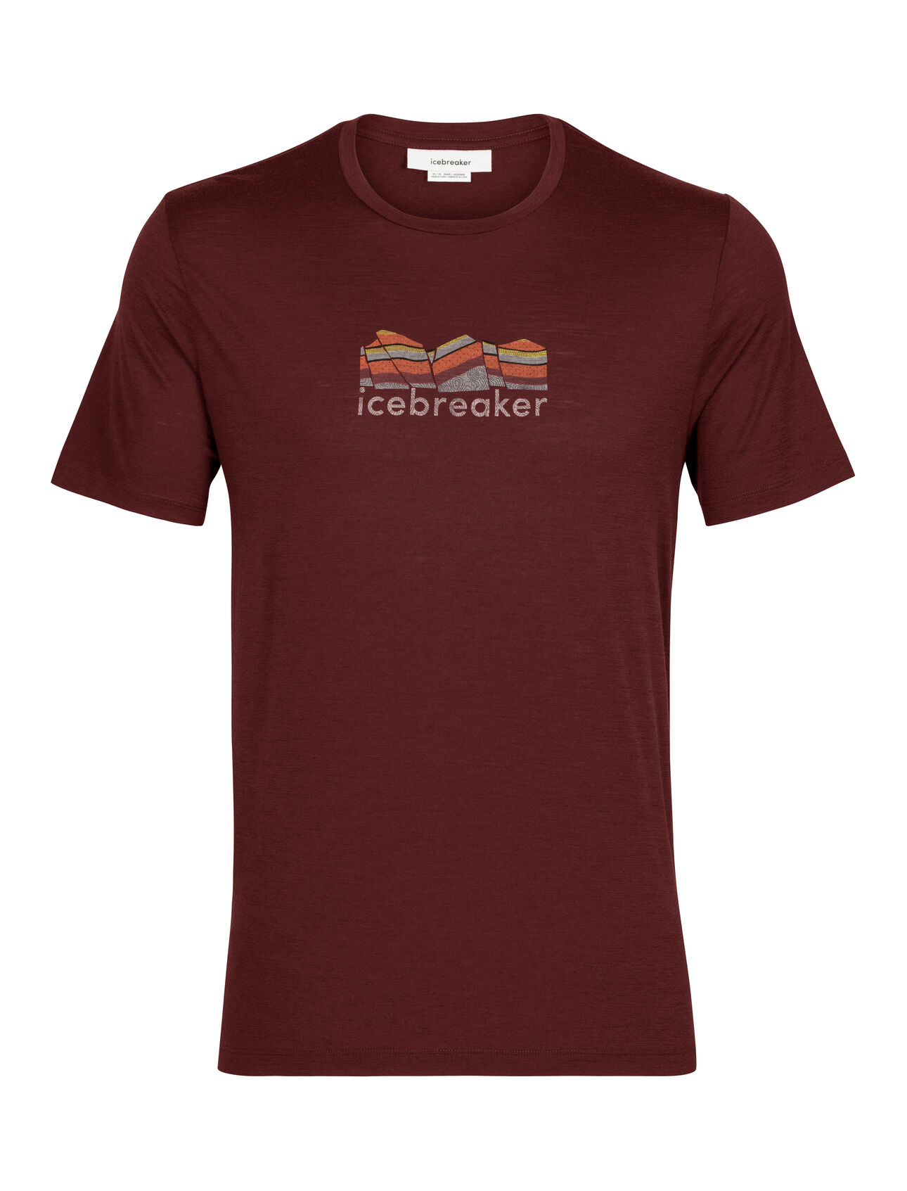 Men's Merino Tech Lite II Short Sleeve T-Shirt Mountain Geology