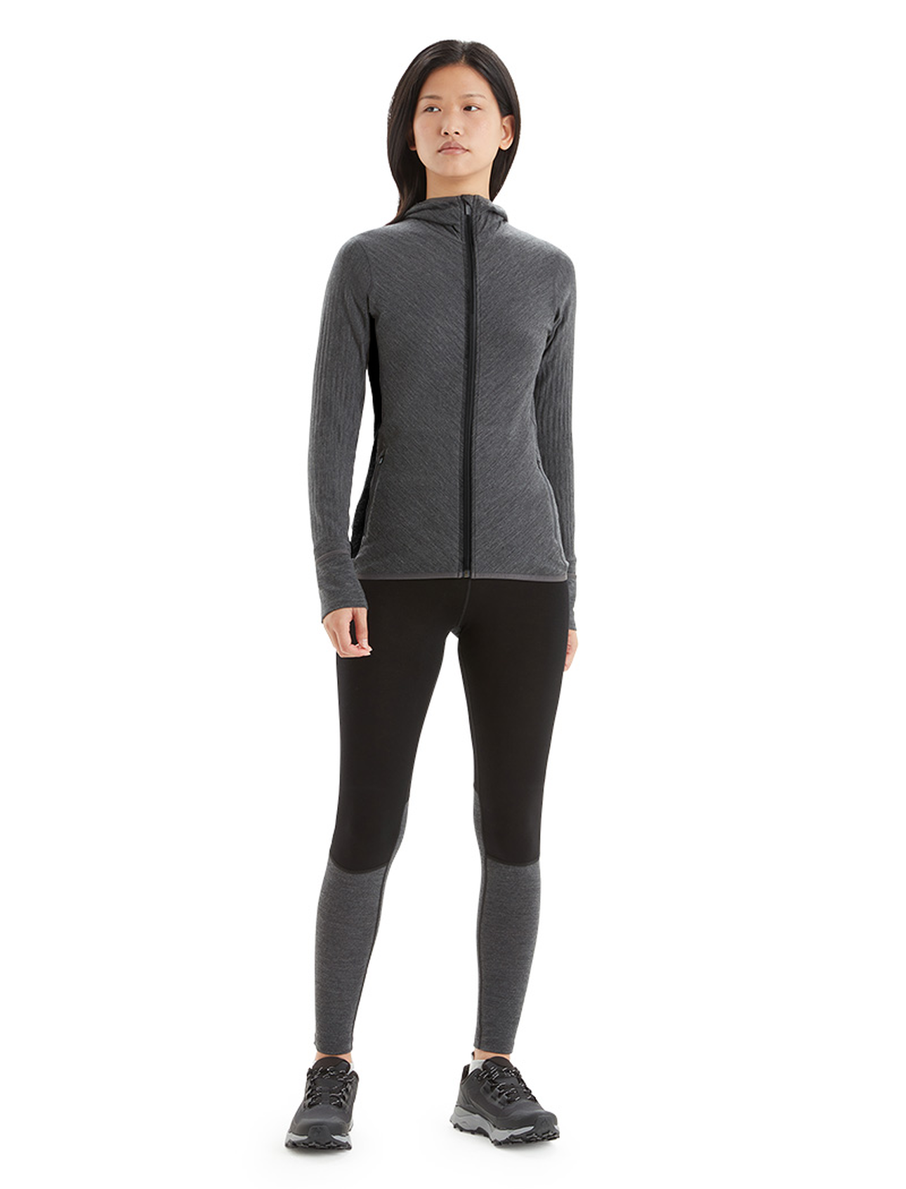 Women's RealFleece™ Merino Descender Long Sleeve Zip Hood Jacket