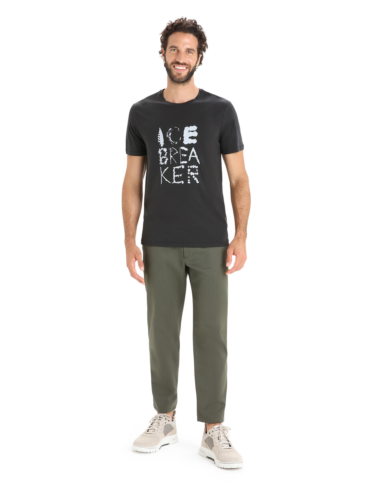Men's Tencel™ Cotton Short Sleeve T-Shirt Natural Logo