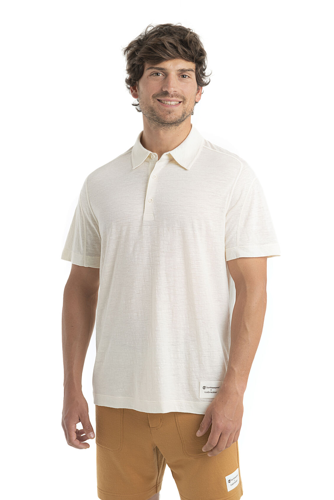 Men's Timberland x icebreaker Merino Linen Short Sleeve Polo