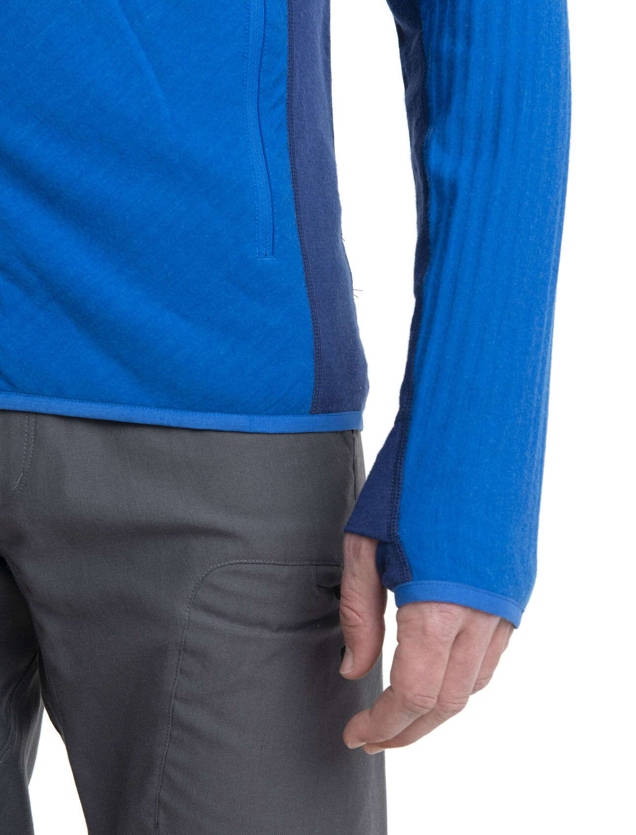 Men's RealFleece™ Merino Descender Long Sleeve Zip Hood