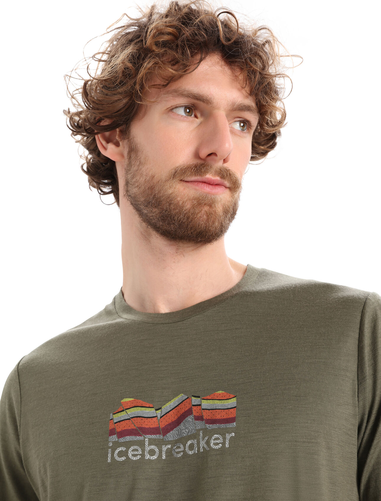 Men's Merino Tech Lite II Short Sleeve T-Shirt Mountain Geology