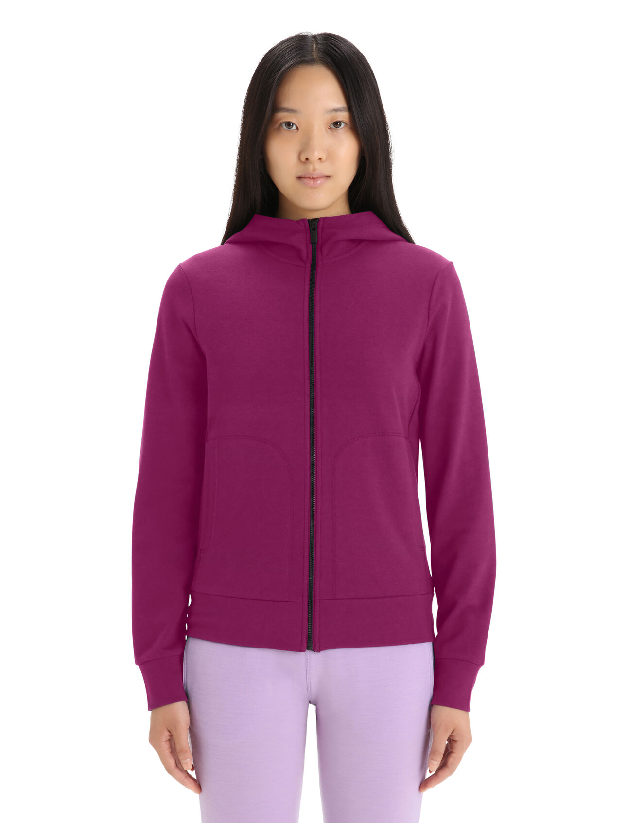 Women's Merino Central Classic Long Sleeve Zip Hoodie