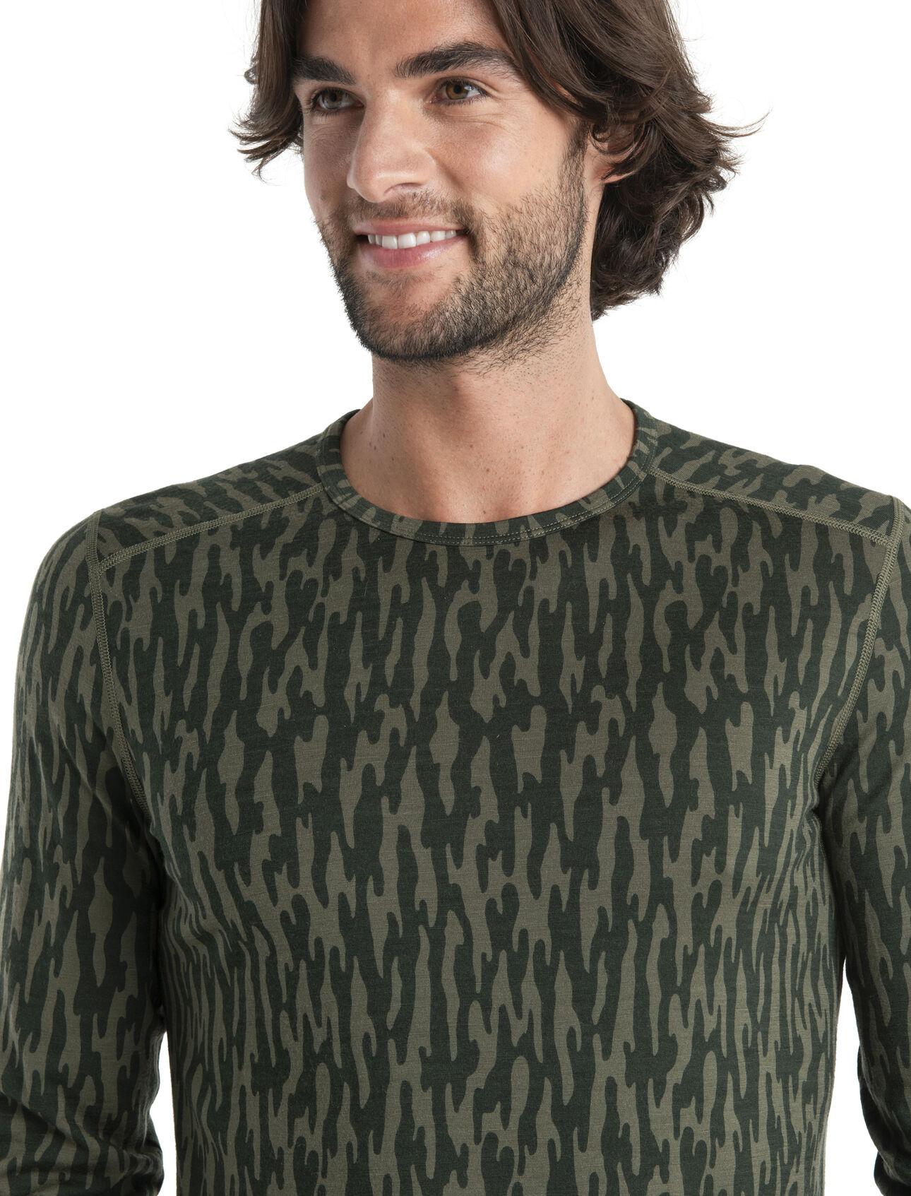Men's Merino 200 Oasis Long Sleeve Thermal Top Glacial Flow