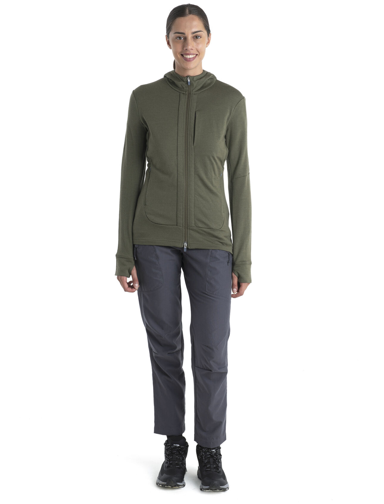 Women's Merino Quantum III Long Sleeve Zip Hoodie