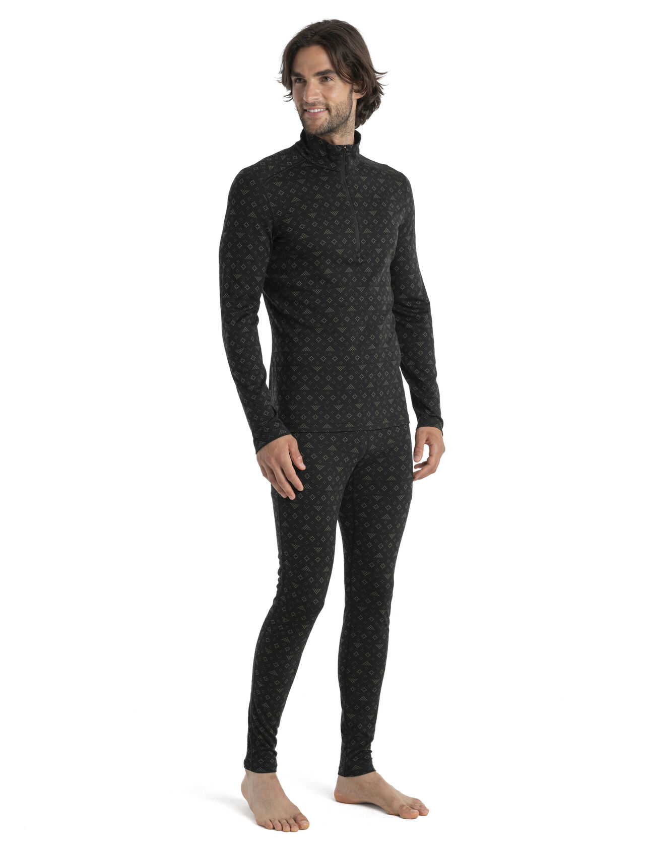 Men's Merino 200 Oasis Long Sleeve Half Zip Thermal Top First Snow
