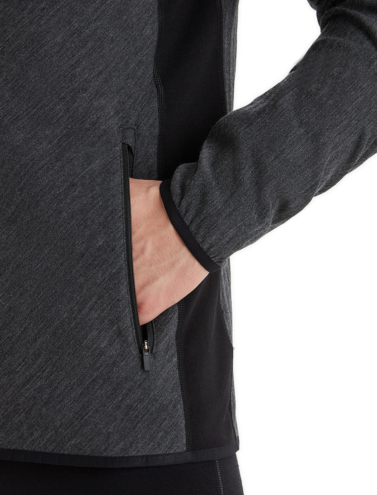 Men's RealFleece™ Merino Descender Long Sleeve Zip Hood