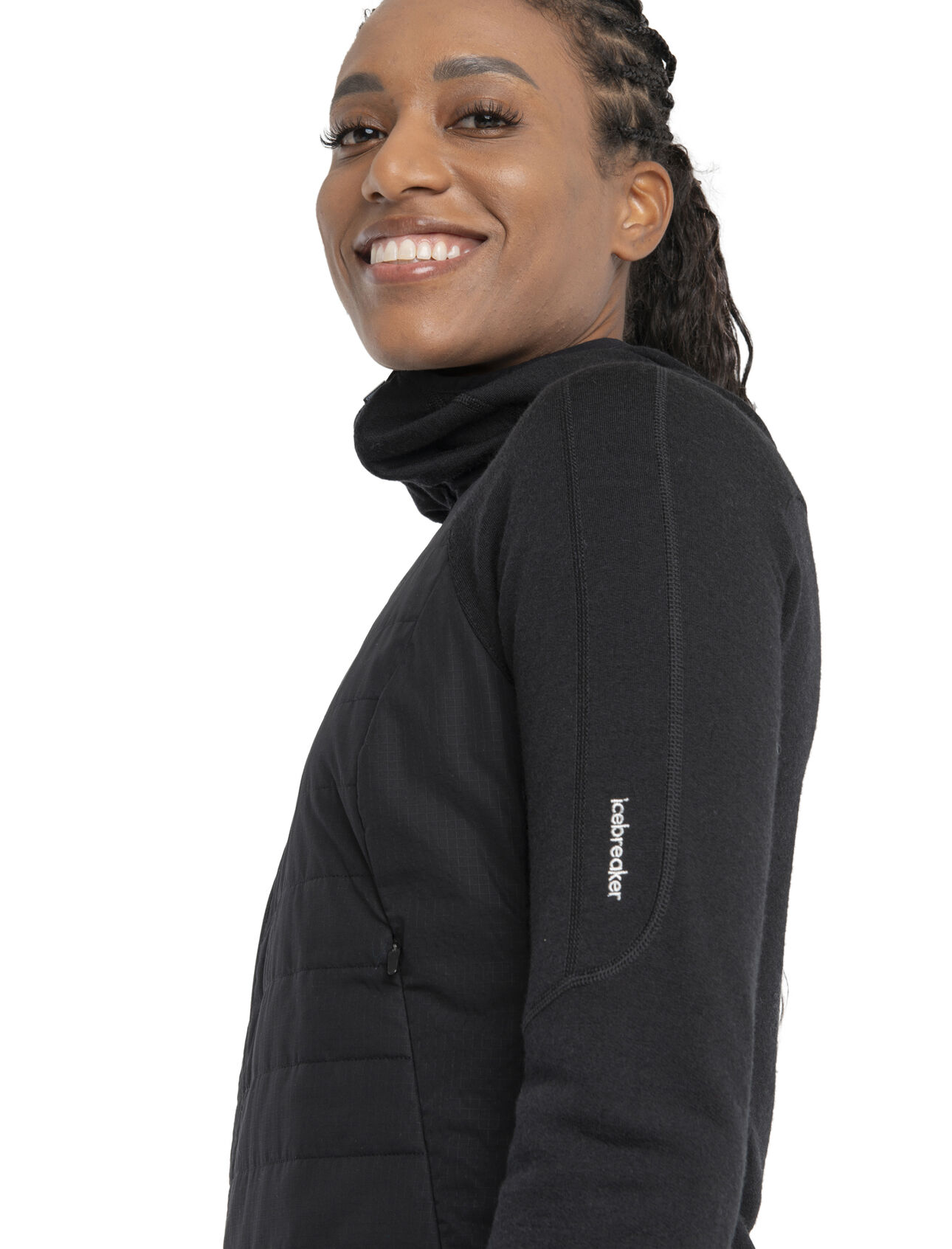 Women's Merino Quantum Hybrid Long Sleeve Zip Hoodie