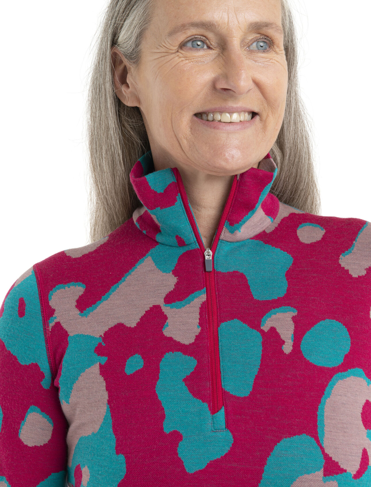 Women's Merino 260 Vertex Long Sleeve Half Zip Thermal Top Natural Shades