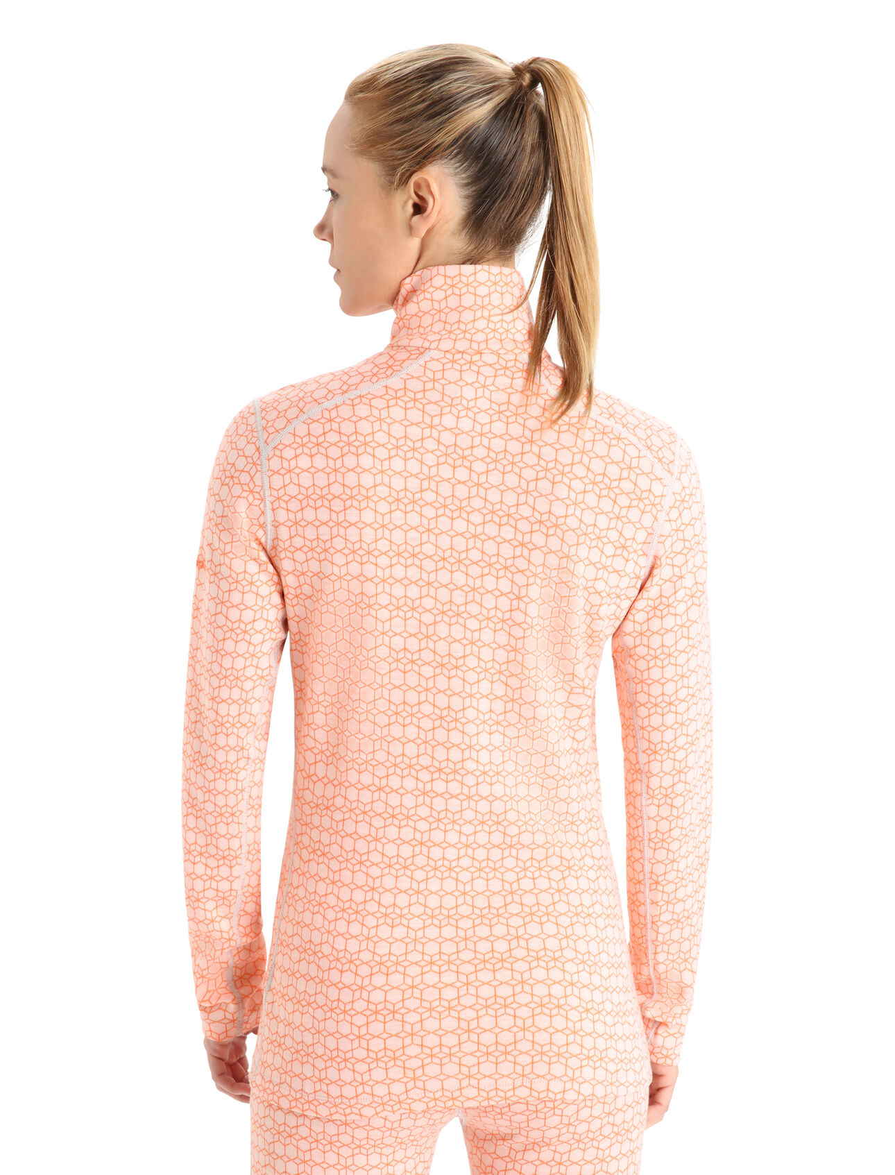 Women's Merino 250 Vertex Long Sleeve Half Zip Thermal Top Alpine Geo