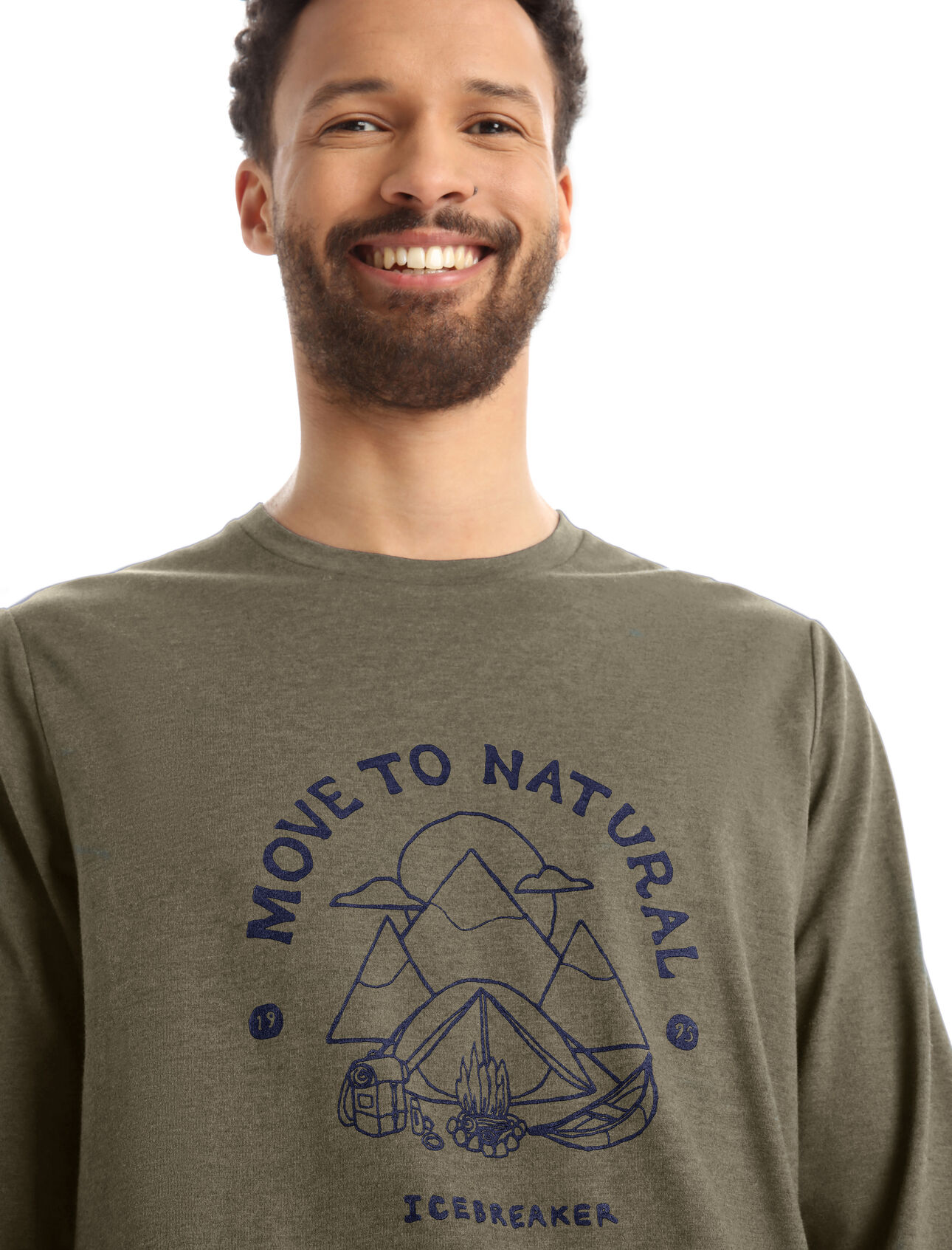 Men's Merino Central Classic Long Sleeve T-Shirt Canopy Camper