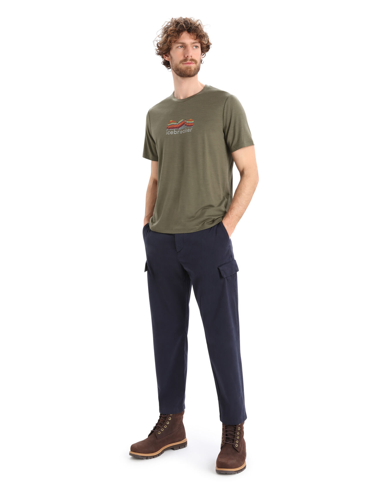 Men's Merino Tech Lite II Short Sleeve T-Shirt Mountain Geology