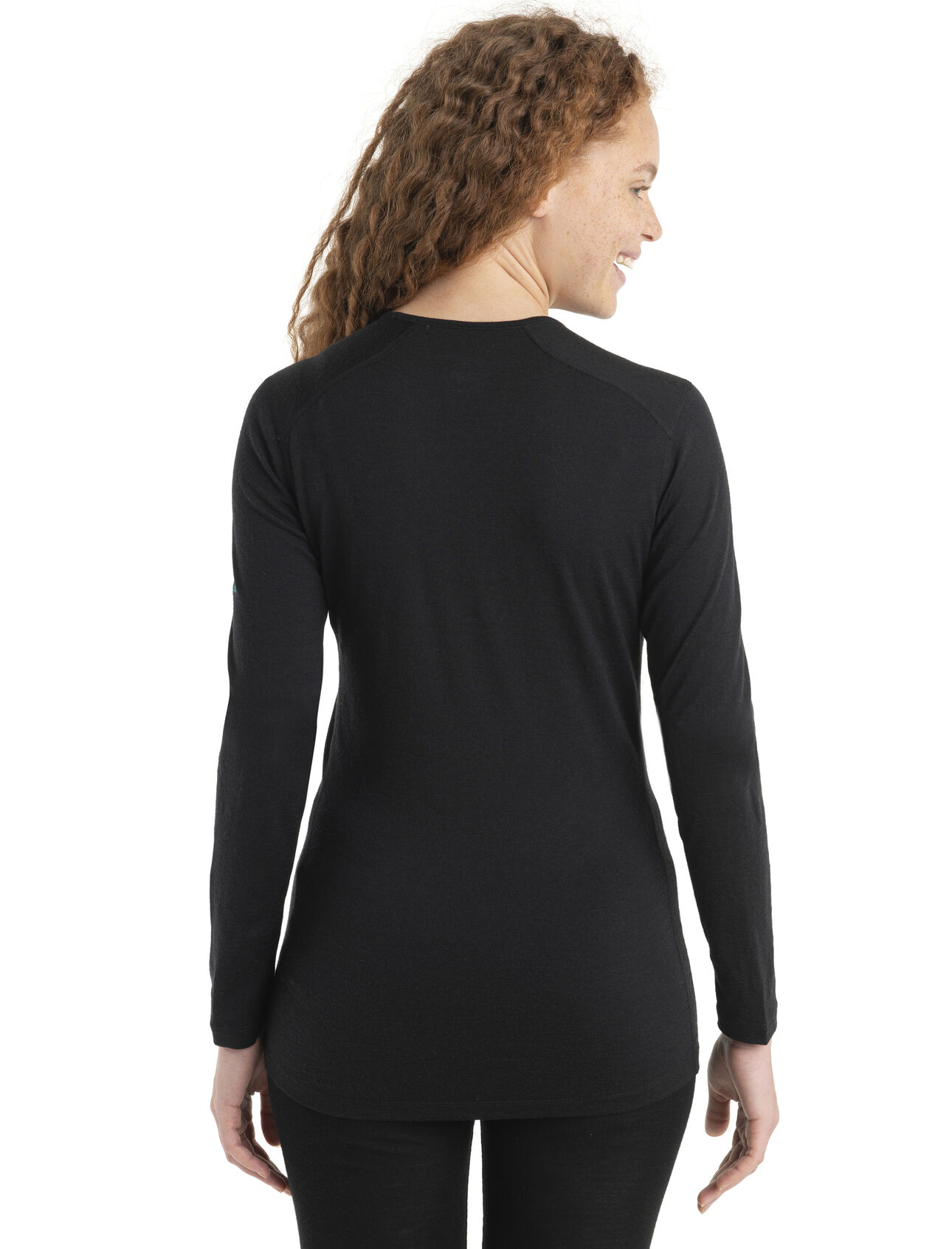 Women's Merino 200 Oasis Long Sleeve Crewe Thermal Top Ski Stripes