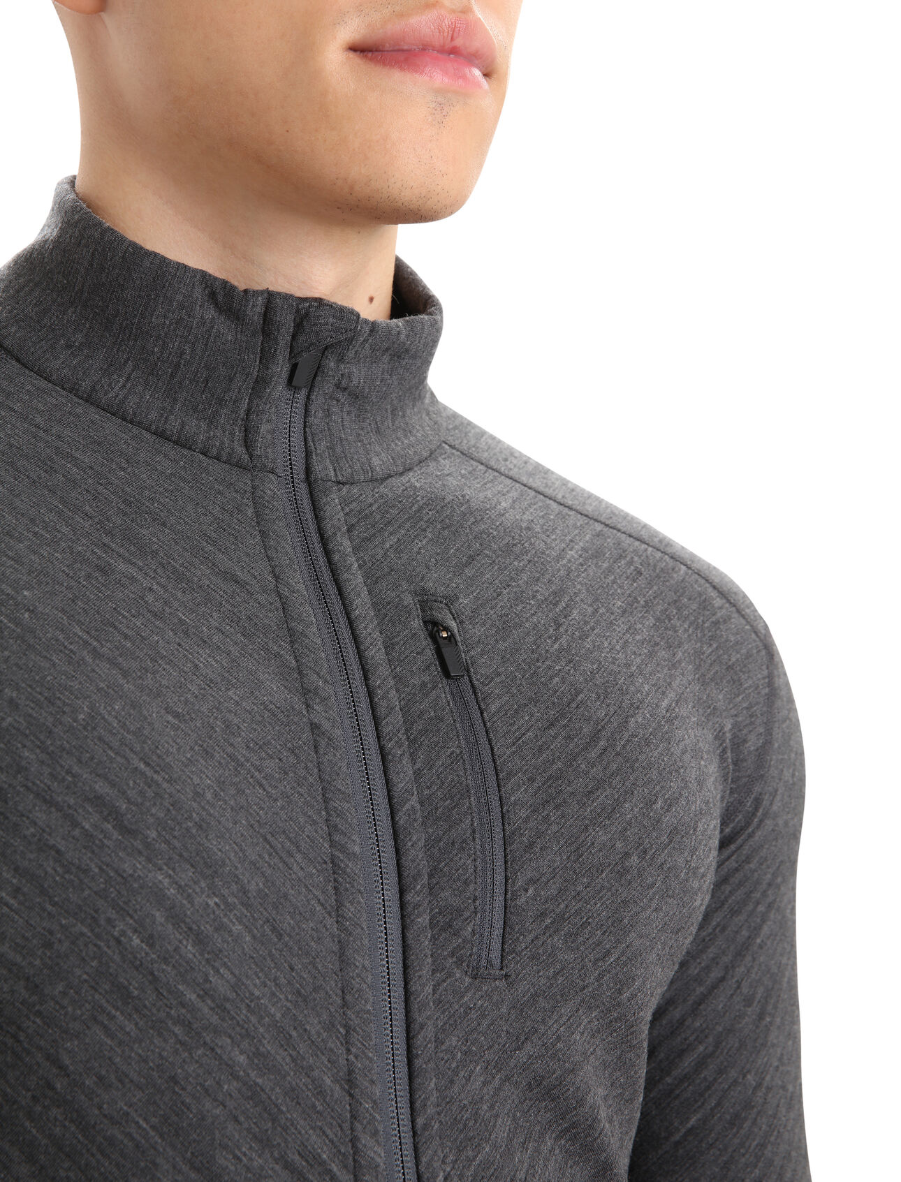 Men's RealFleece™ Merino Descender Long Sleeve Zip Jacket